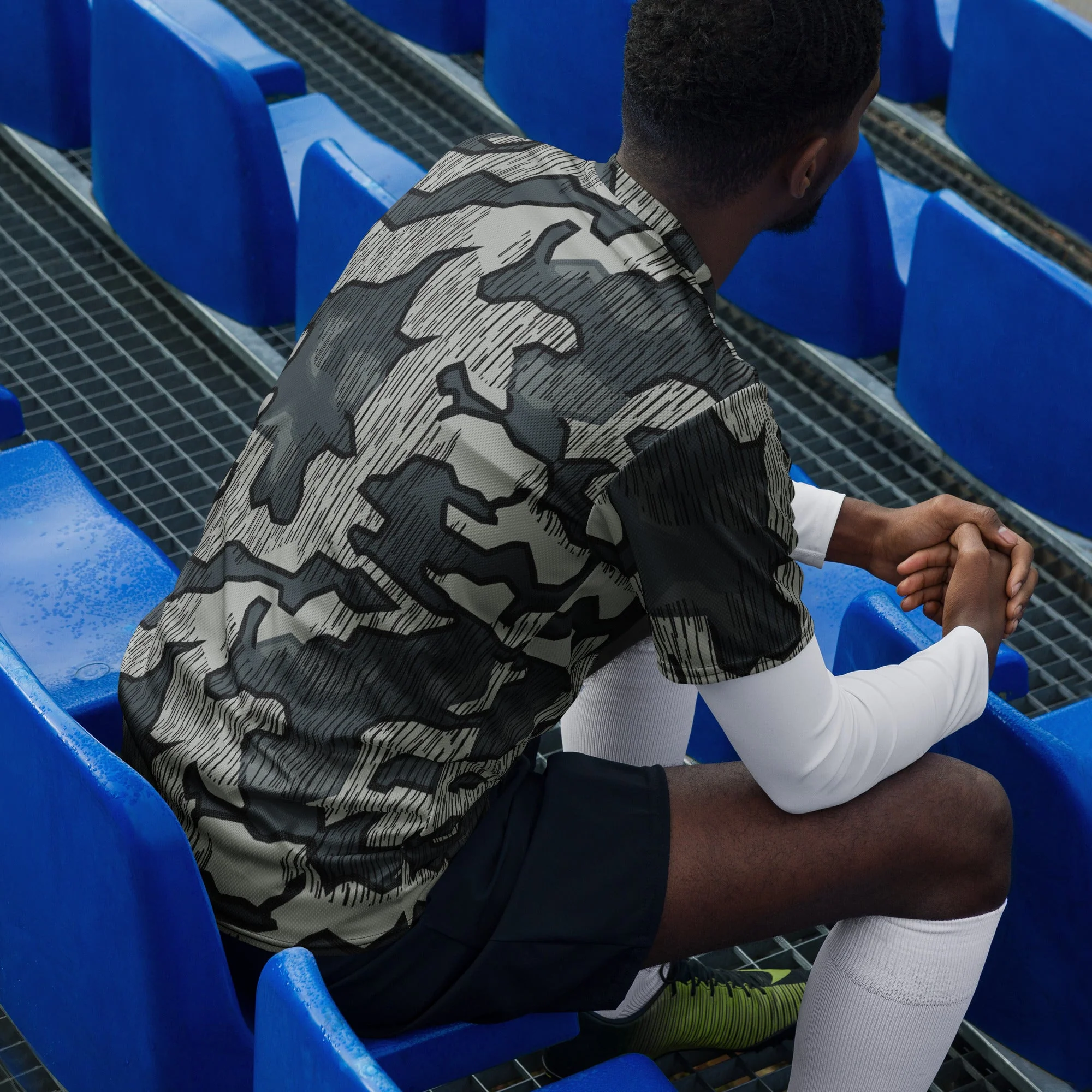 German Splittermuster Urban CAMO Unisex Sports Jersey - Image 2