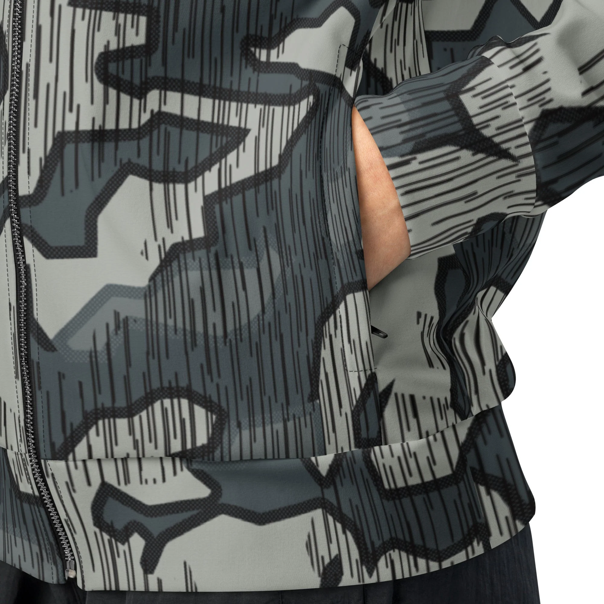 German Splittermuster Urban CAMO Unisex Track Jacket - Image 3