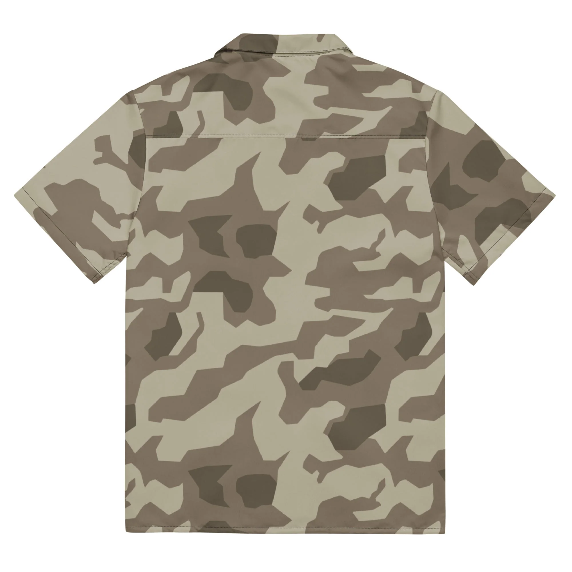 German Splittermuster Wolfenstein Afrika Korps CAMO Unisex Short-Sleeve Button Shirt - Image 11