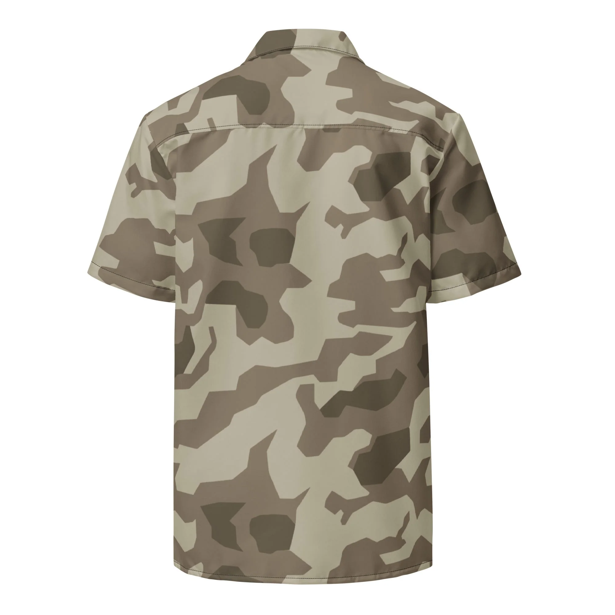 German Splittermuster Wolfenstein Afrika Korps CAMO Unisex Short-Sleeve Button Shirt - Image 12