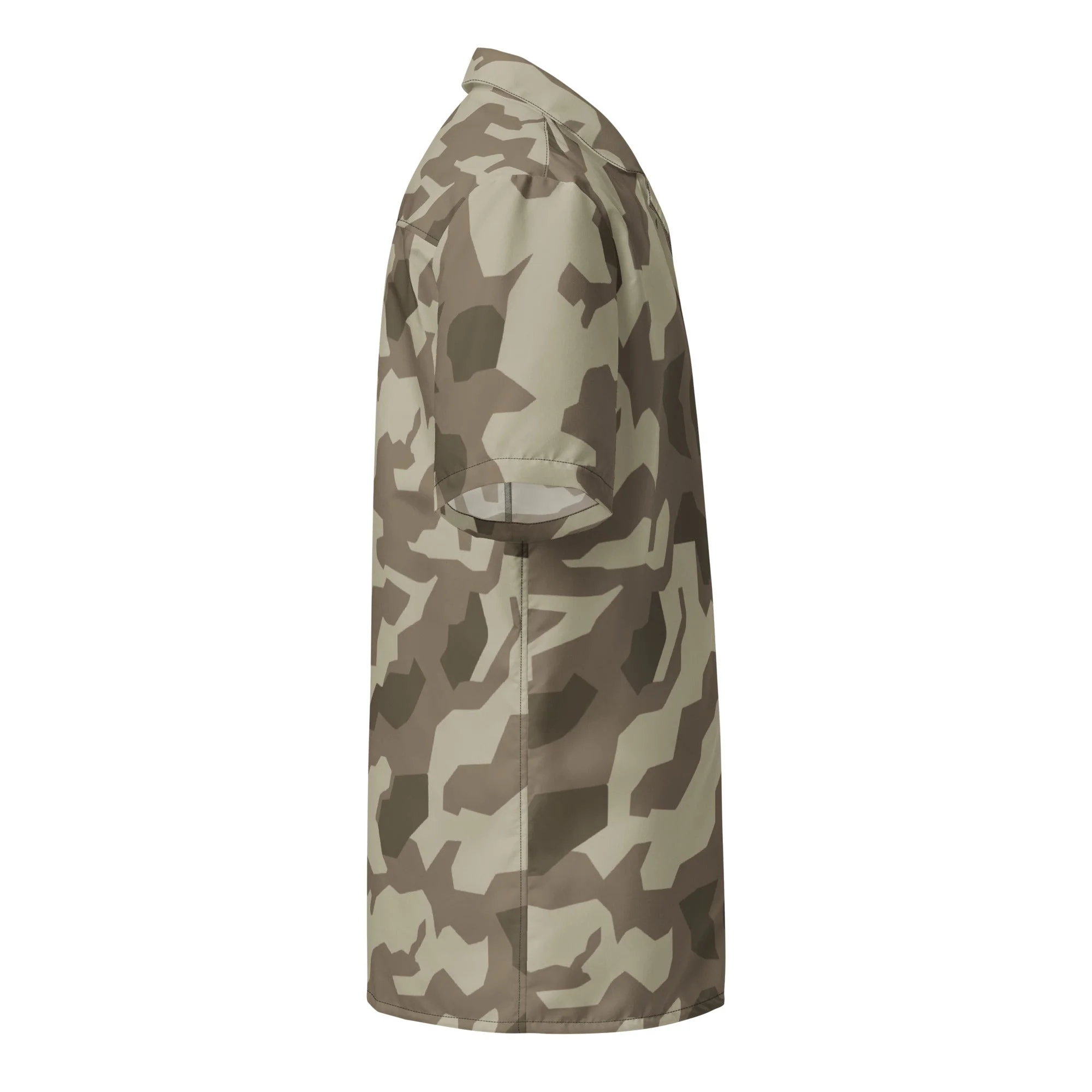 German Splittermuster Wolfenstein Afrika Korps CAMO Unisex Short-Sleeve Button Shirt - Image 8