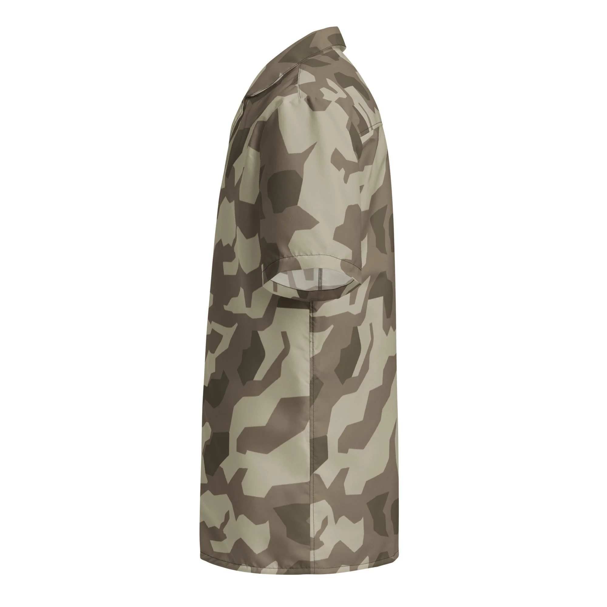 German Splittermuster Wolfenstein Afrika Korps CAMO Unisex Short-Sleeve Button Shirt - Image 9