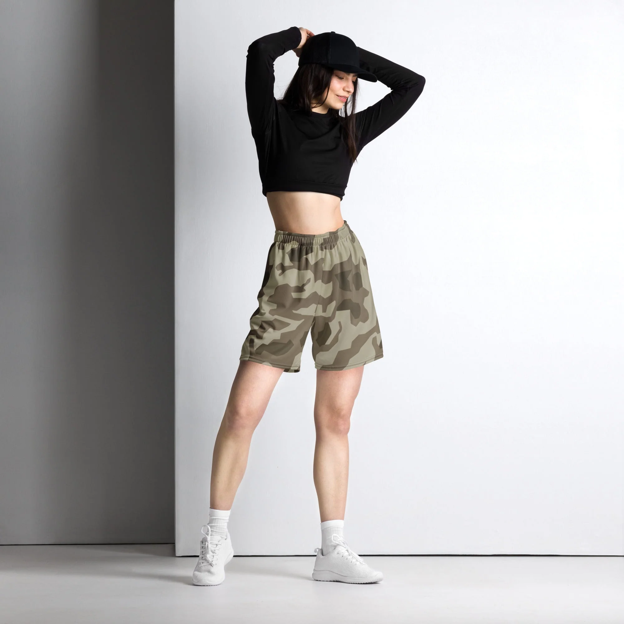 German Splittermuster Wolfenstein Afrika Korps CAMO Unisex Mesh Shorts - Image 4