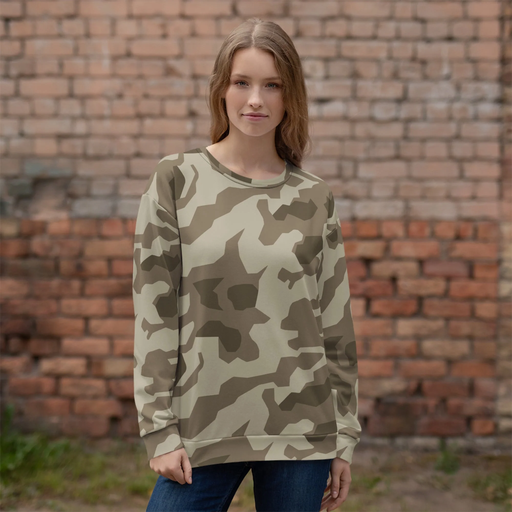 German Splittermuster Wolfenstein Afrika Korps CAMO Unisex Sweatshirt - Image 2