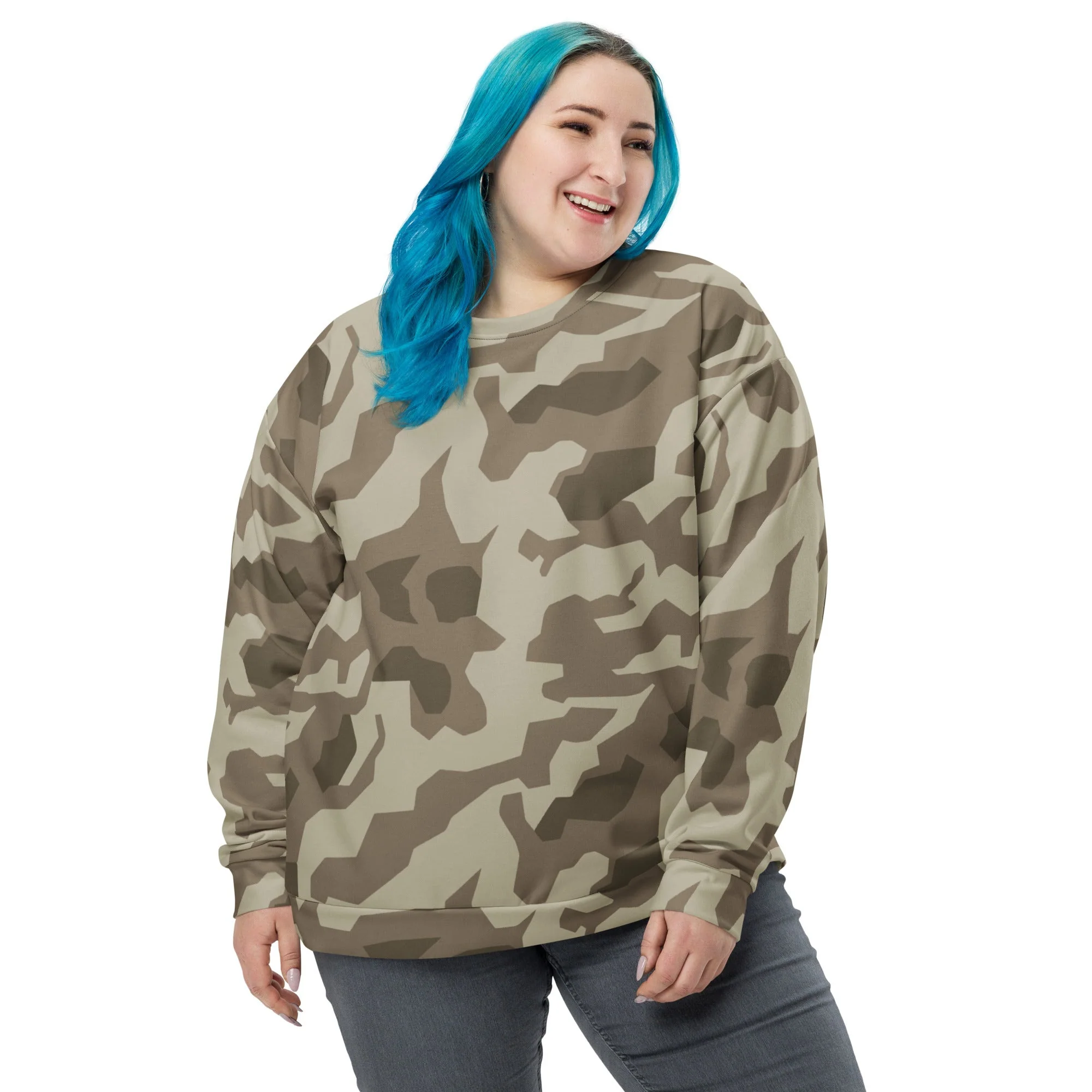 German Splittermuster Wolfenstein Afrika Korps CAMO Unisex Sweatshirt - Image 7