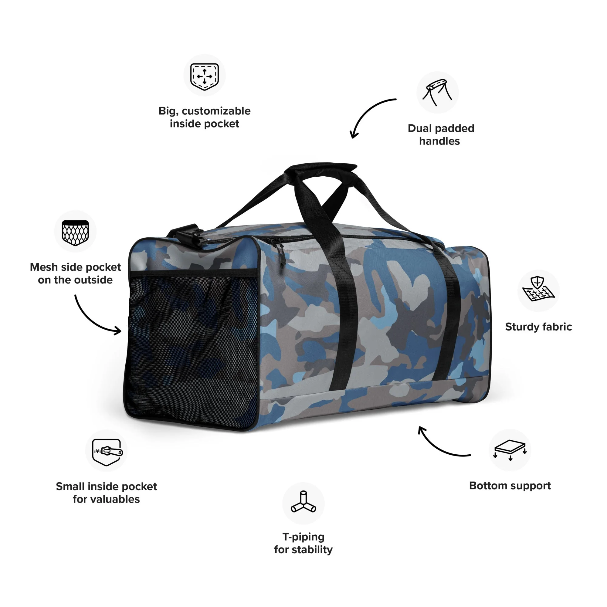 Stalker Clear Sky Video Game CAMO Duffle Bag - Image 3