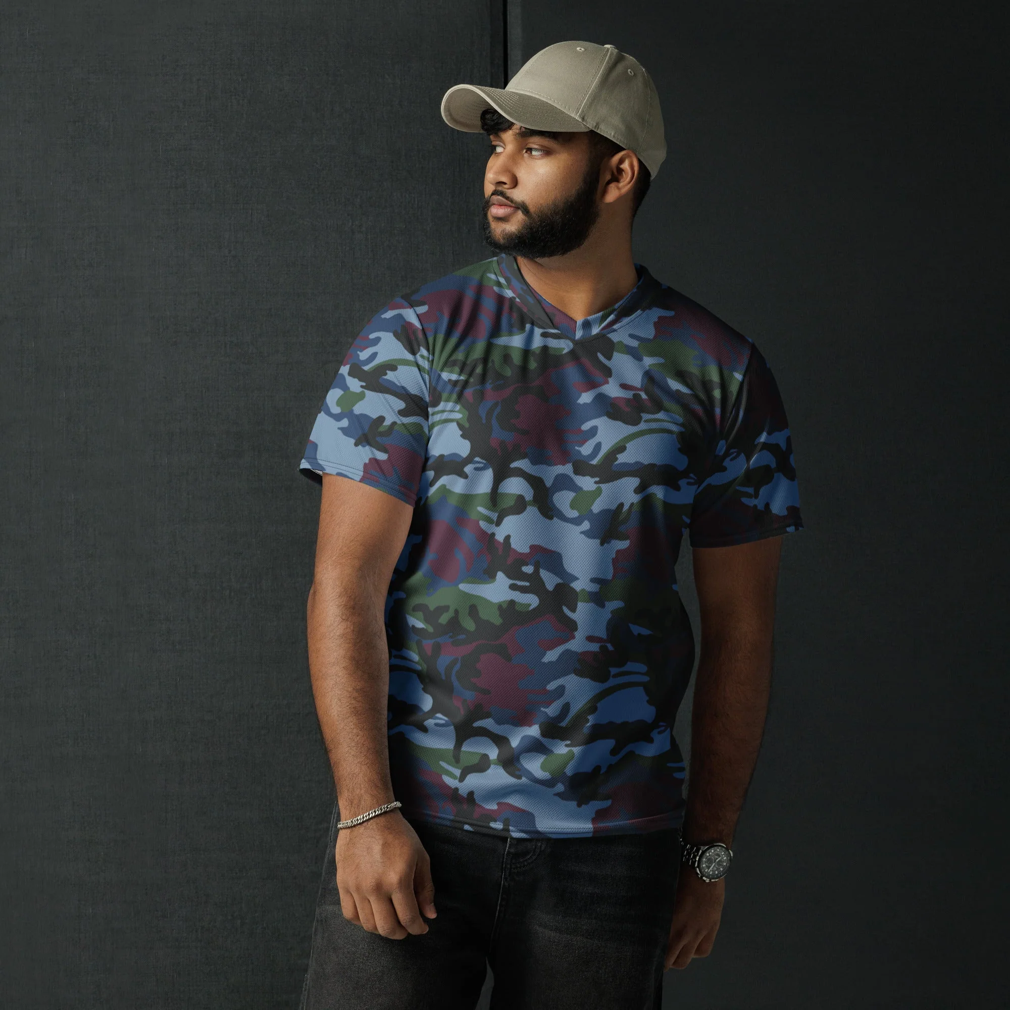 Street Fighter Allied Nations Movie CAMO Unisex Sports Jersey - Image 10