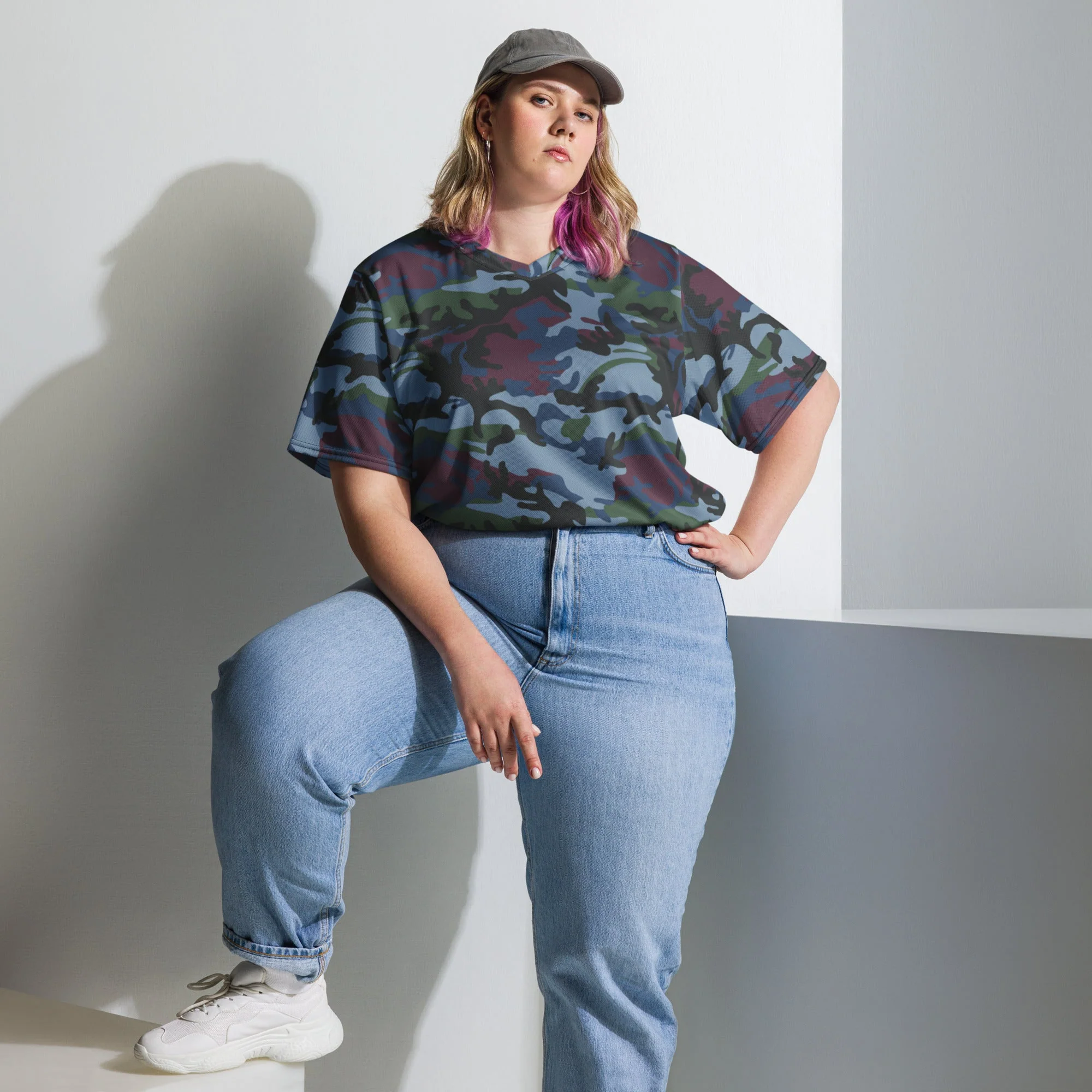 Street Fighter Allied Nations Movie CAMO Unisex Sports Jersey - Image 6