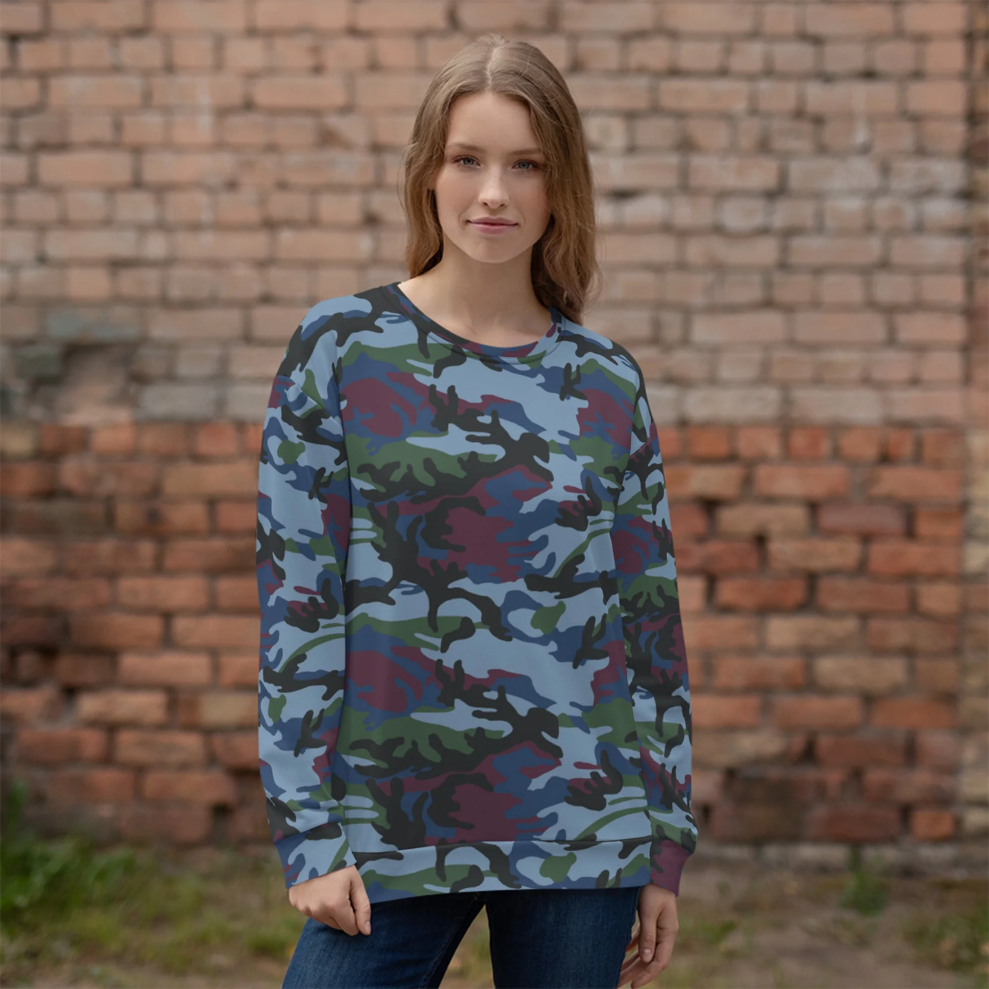 Street Fighter Allied Nations Movie CAMO Unisex Sweatshirt - Image 2