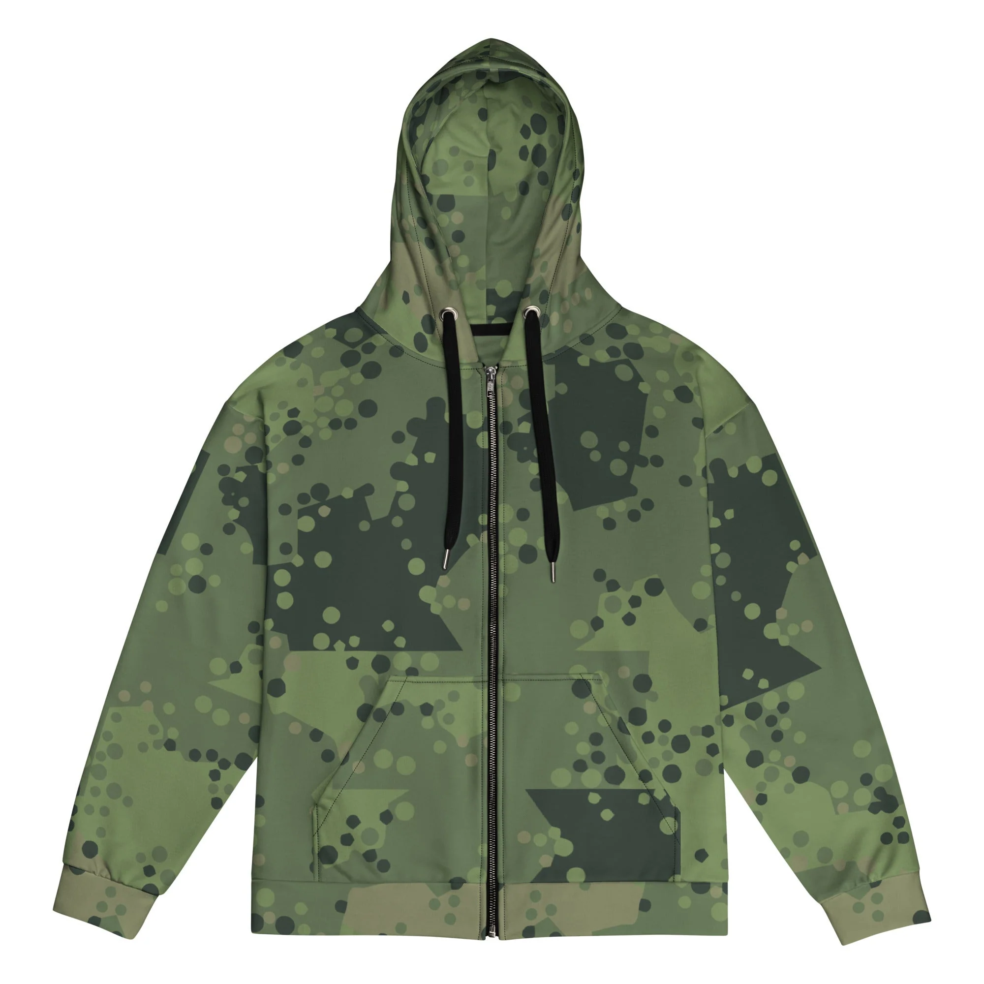 Swedish Barracuda Woodland CAMO Unisex Zip Hoodie