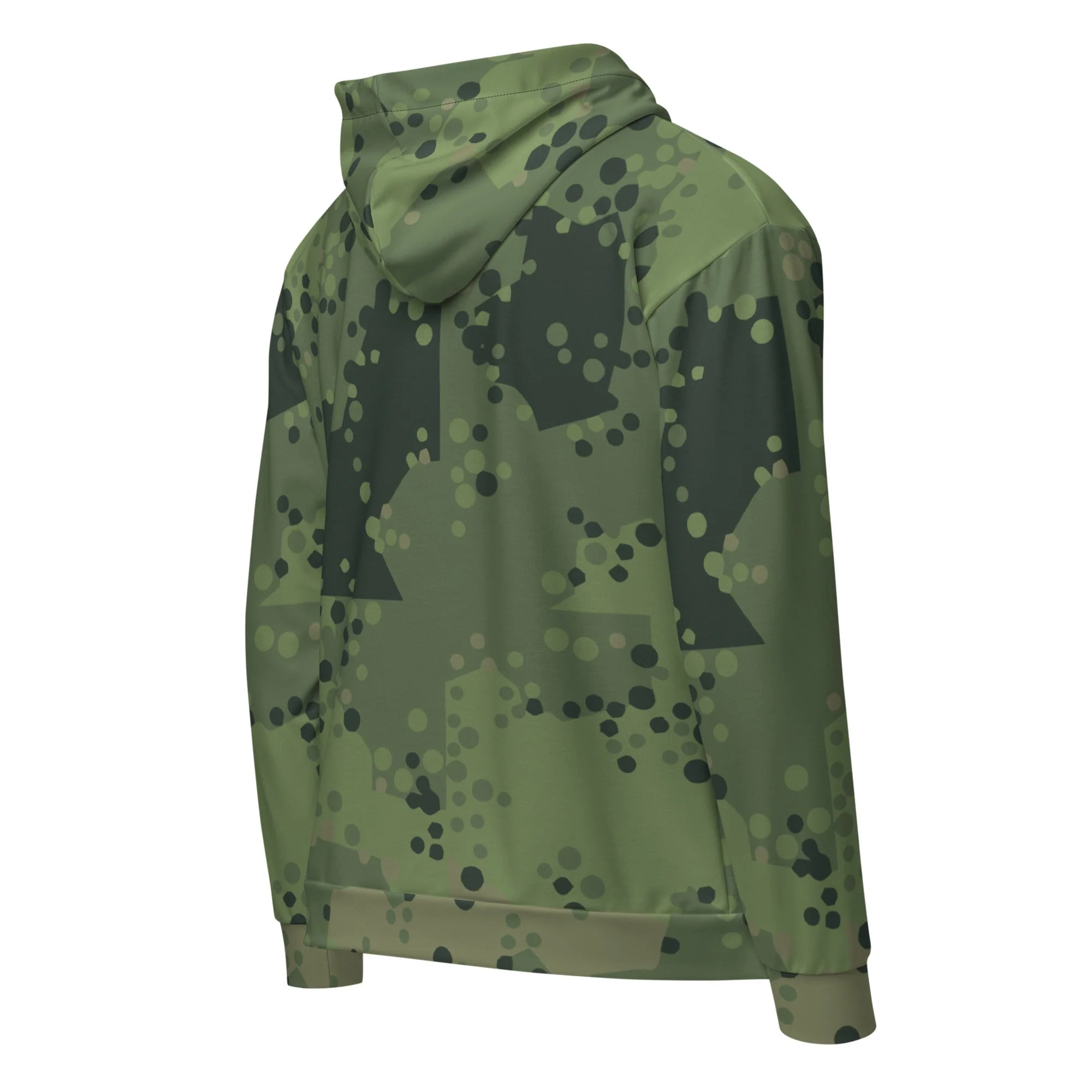 Swedish Barracuda Woodland CAMO Unisex Zip Hoodie - Image 13