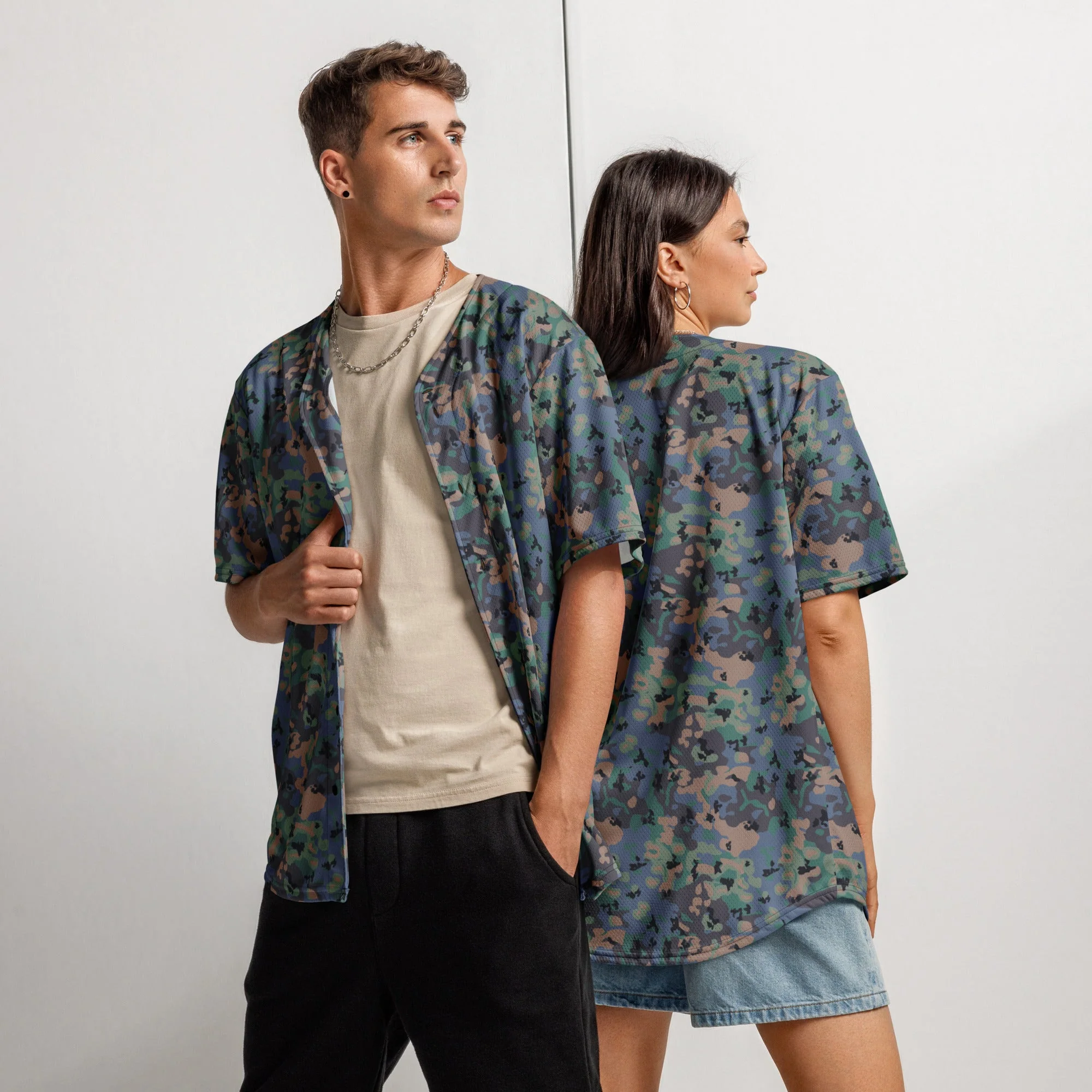 Swedish Experimental CAMO Unisex Baseball Jersey