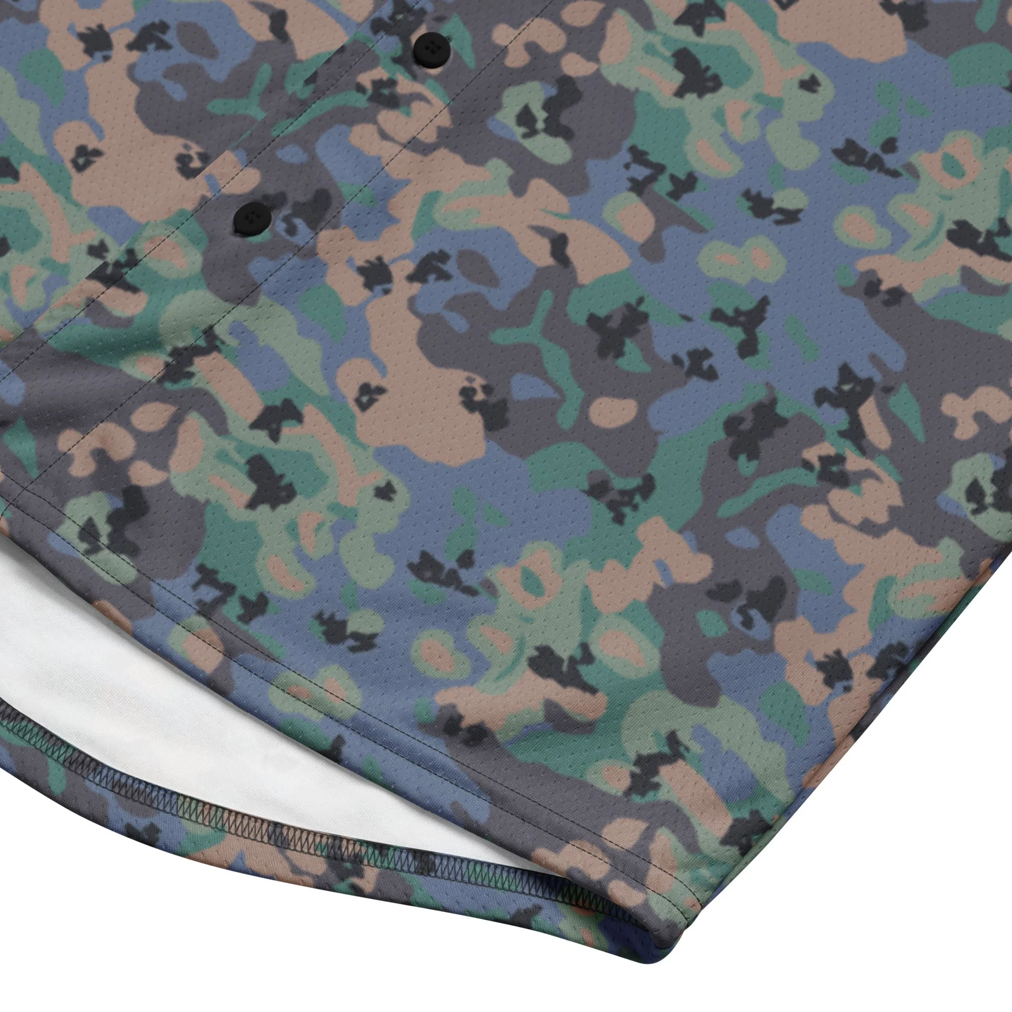 Swedish Experimental CAMO Unisex Baseball Jersey - Image 11