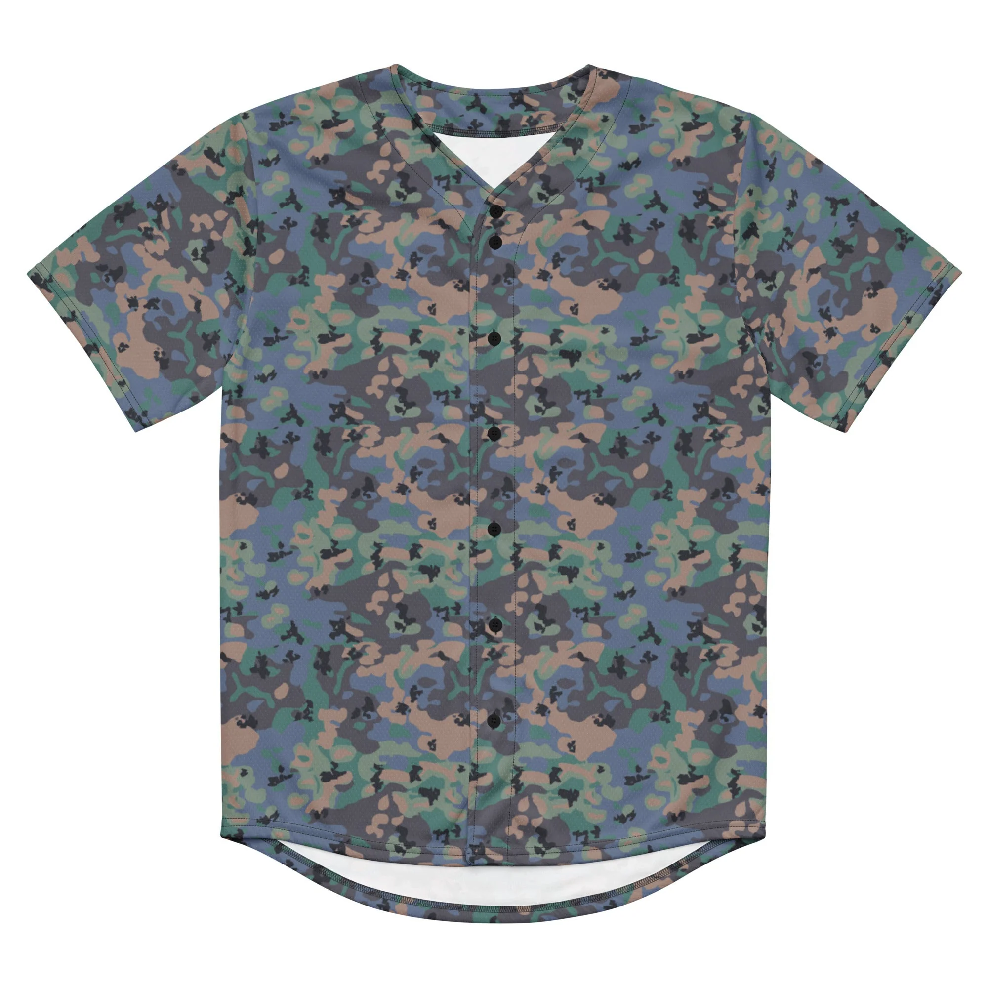 Swedish Experimental CAMO Unisex Baseball Jersey - Image 12