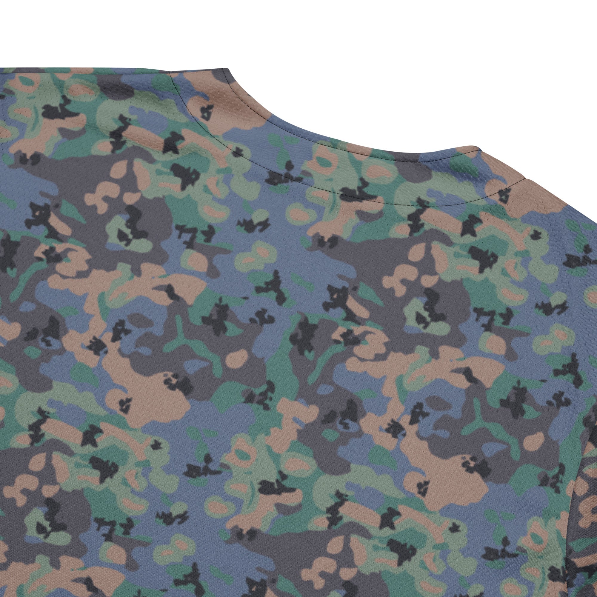 Swedish Experimental CAMO Unisex Baseball Jersey - Image 5