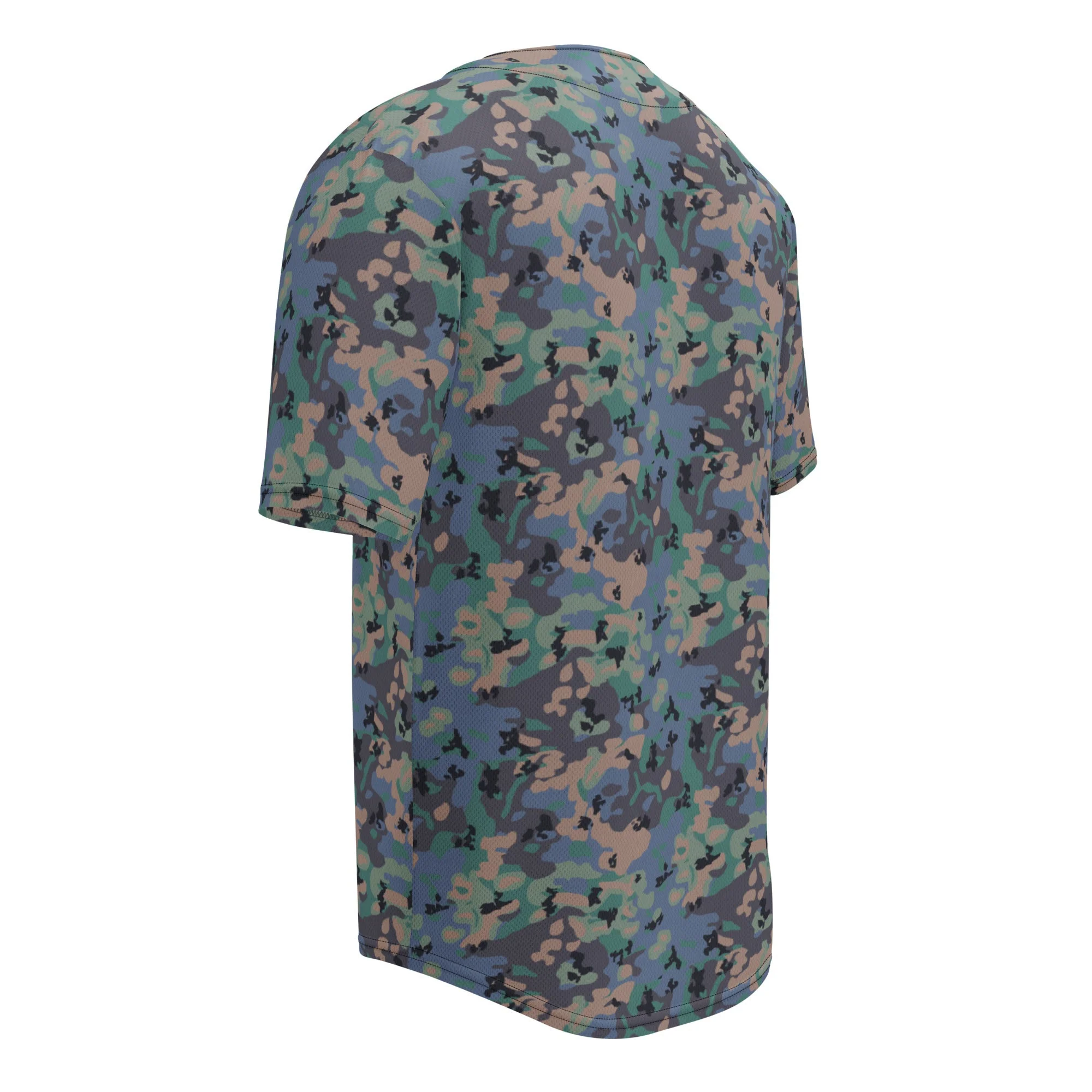 Swedish Experimental CAMO Unisex Baseball Jersey - Image 6
