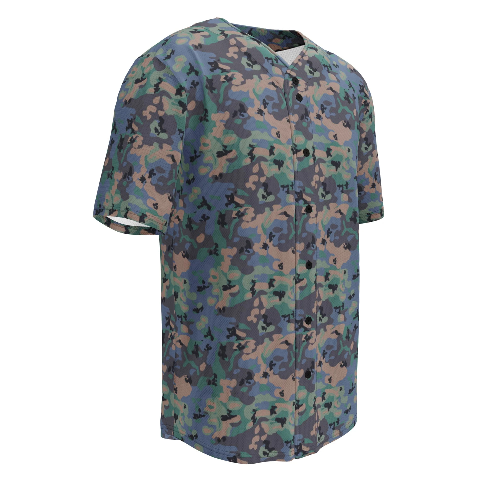 Swedish Experimental CAMO Unisex Baseball Jersey - Image 7