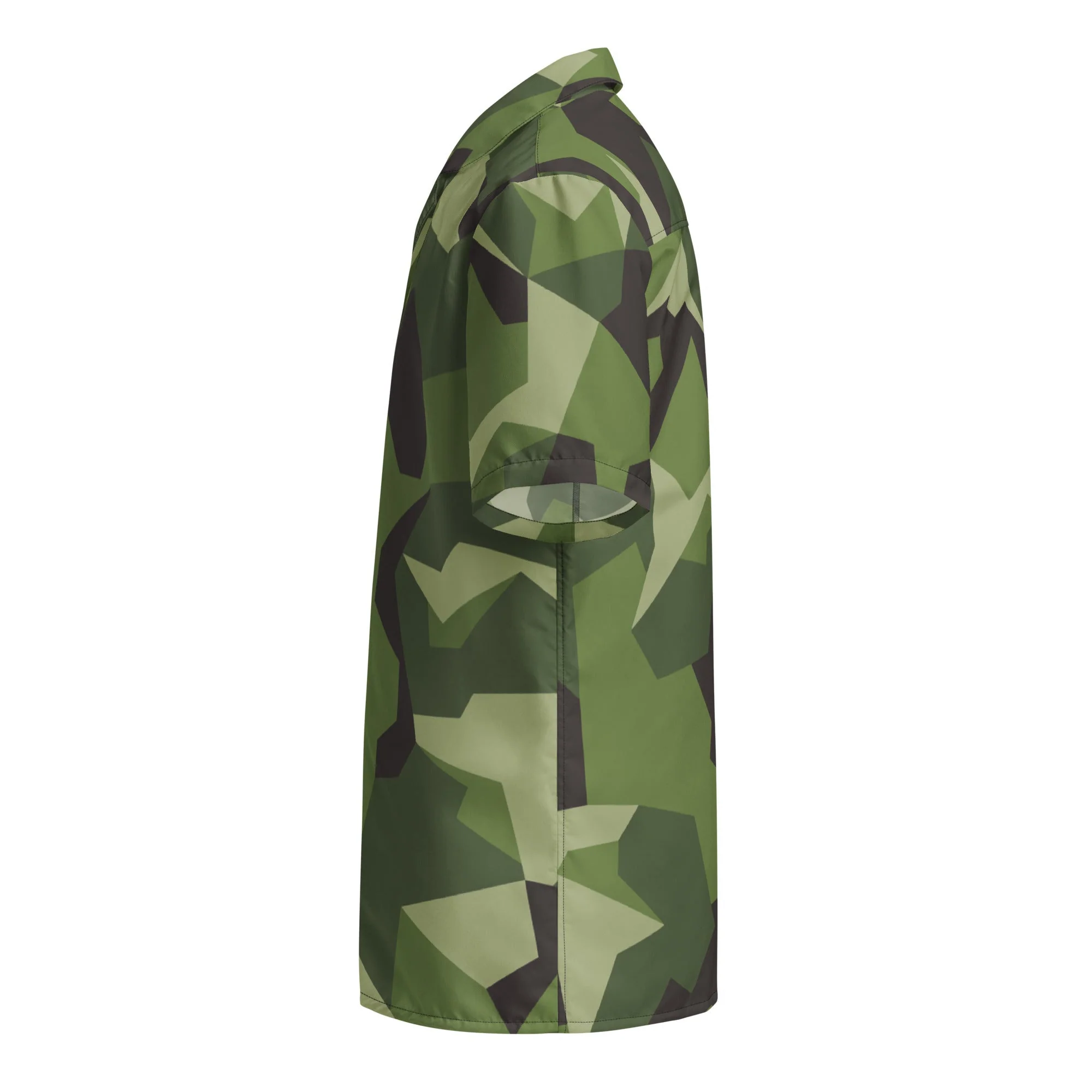 Swedish M90 CAMO Unisex Short-Sleeve Button Shirt - Image 9