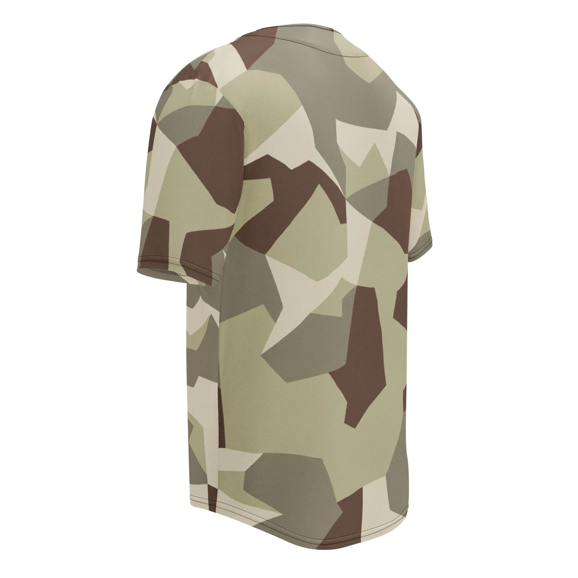 Swedish M90 Desert CAMO Unisex Baseball Jersey - Image 7
