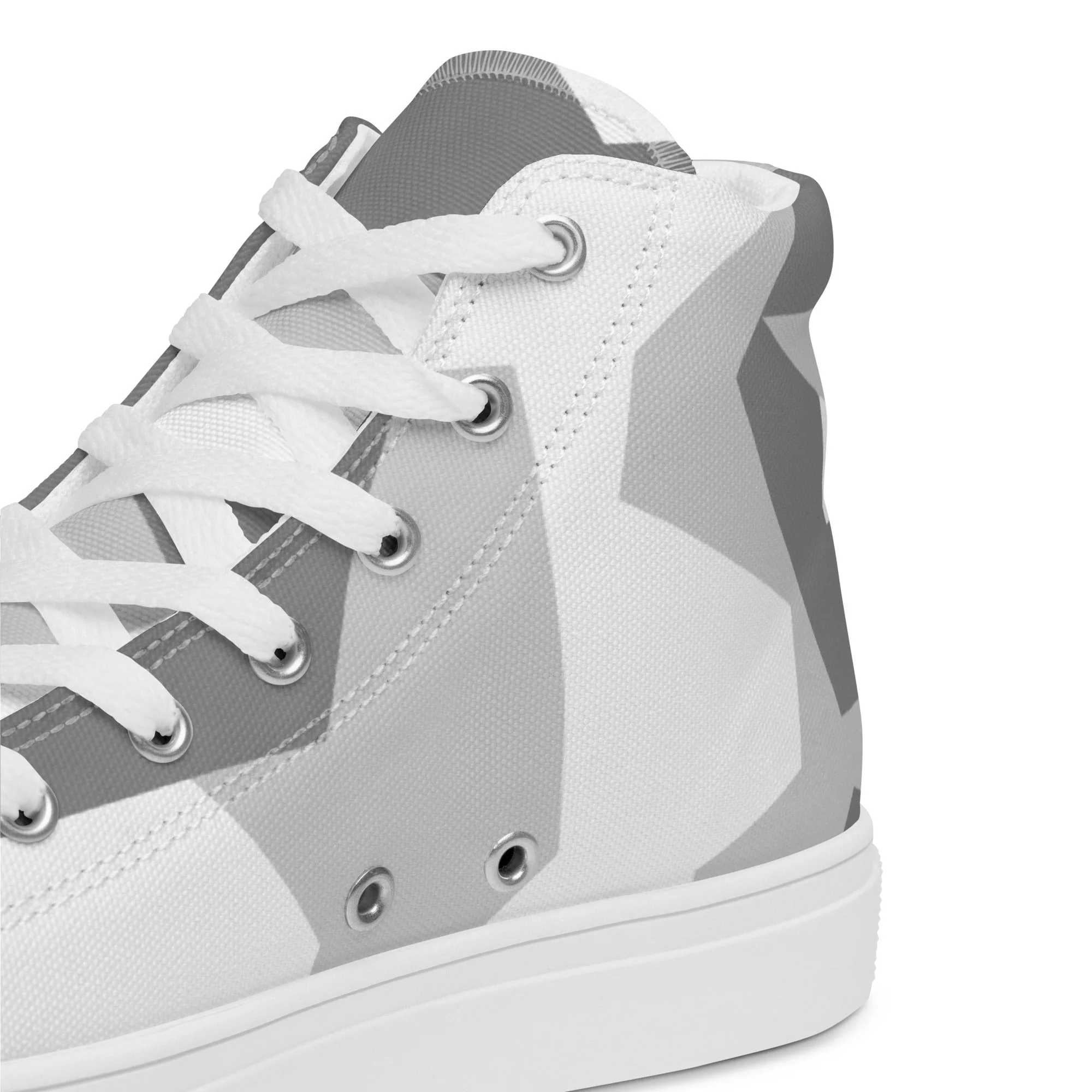 Swedish M90 Snow CAMO Mens High-Top Canvas Shoes - Image 5