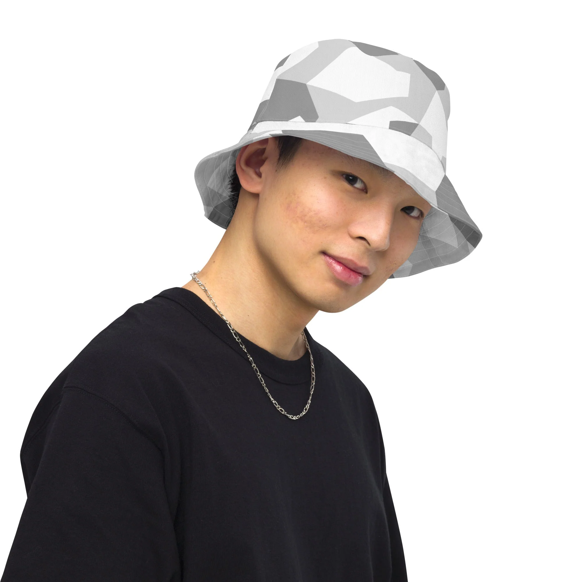 Swedish M90 Snow CAMO Reversible Bucket Hat - Image 11