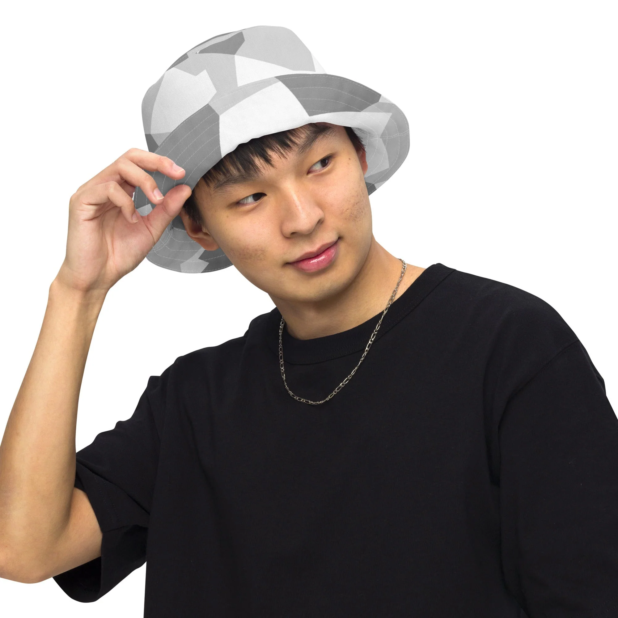 Swedish M90 Snow CAMO Reversible Bucket Hat - Image 3