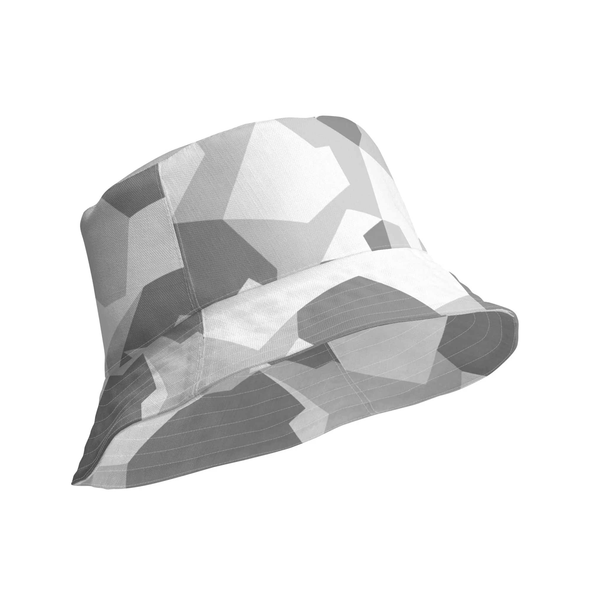 Swedish M90 Snow CAMO Reversible Bucket Hat - Image 7