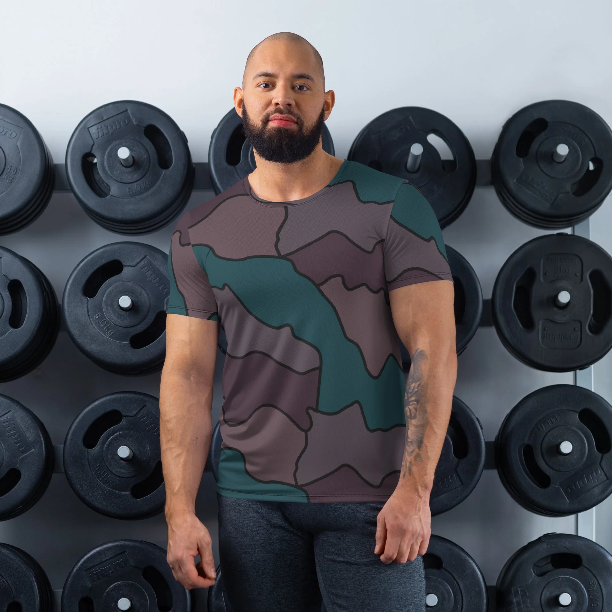 Swedish Quarter Shelter 1960 CAMO Mens Athletic T-Shirt
