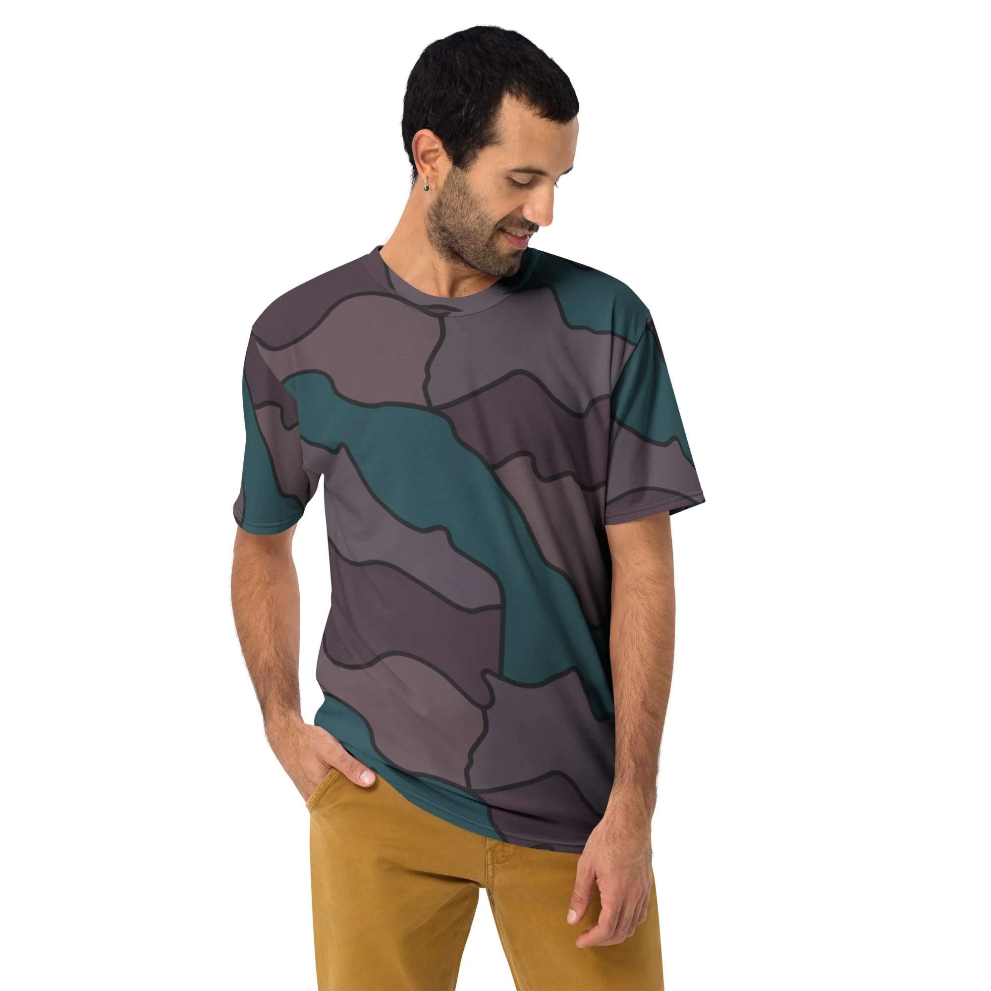 Swedish Quarter Shelter 1960 CAMO Mens T-Shirt - Image 2