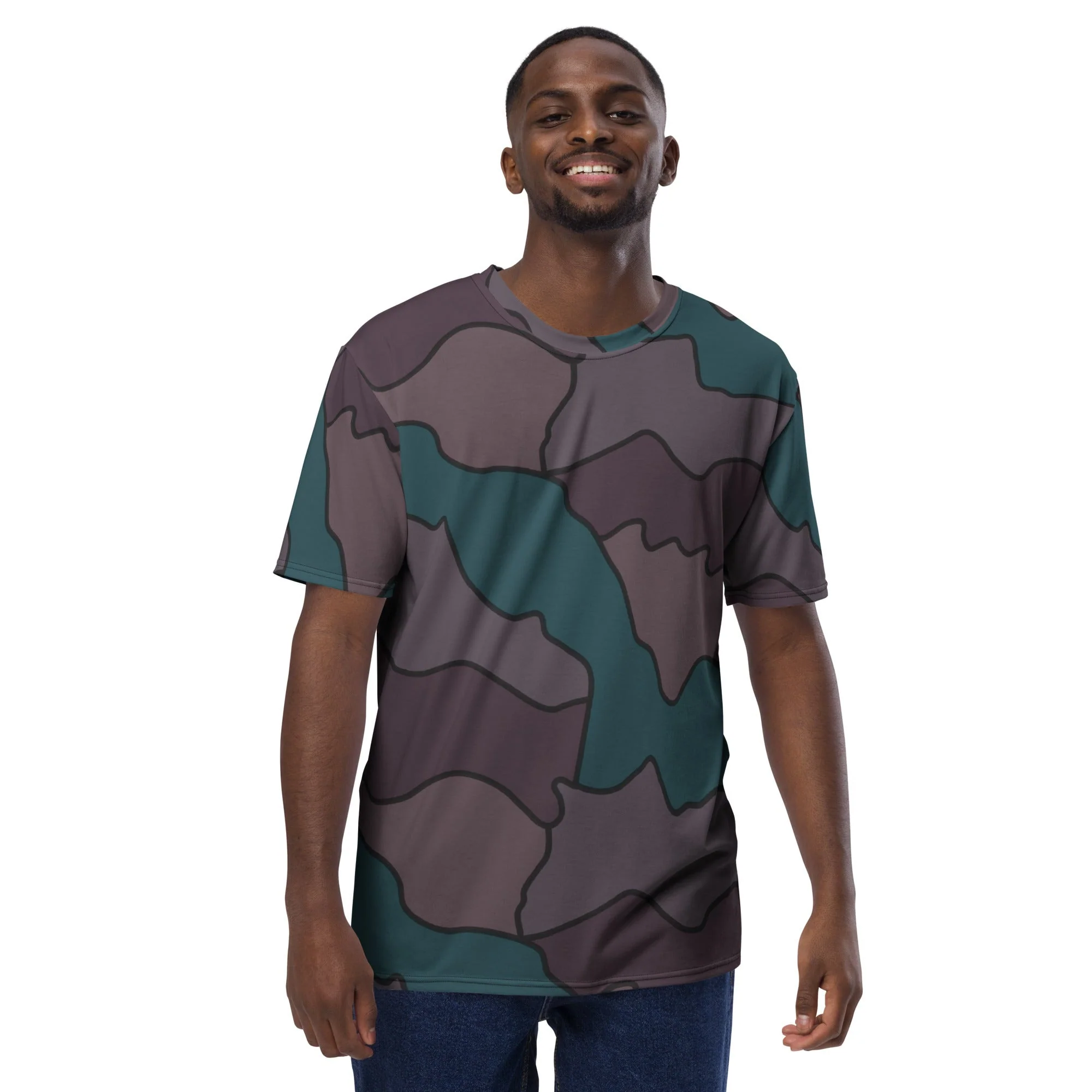 Swedish Quarter Shelter 1960 CAMO Mens T-Shirt - Image 3