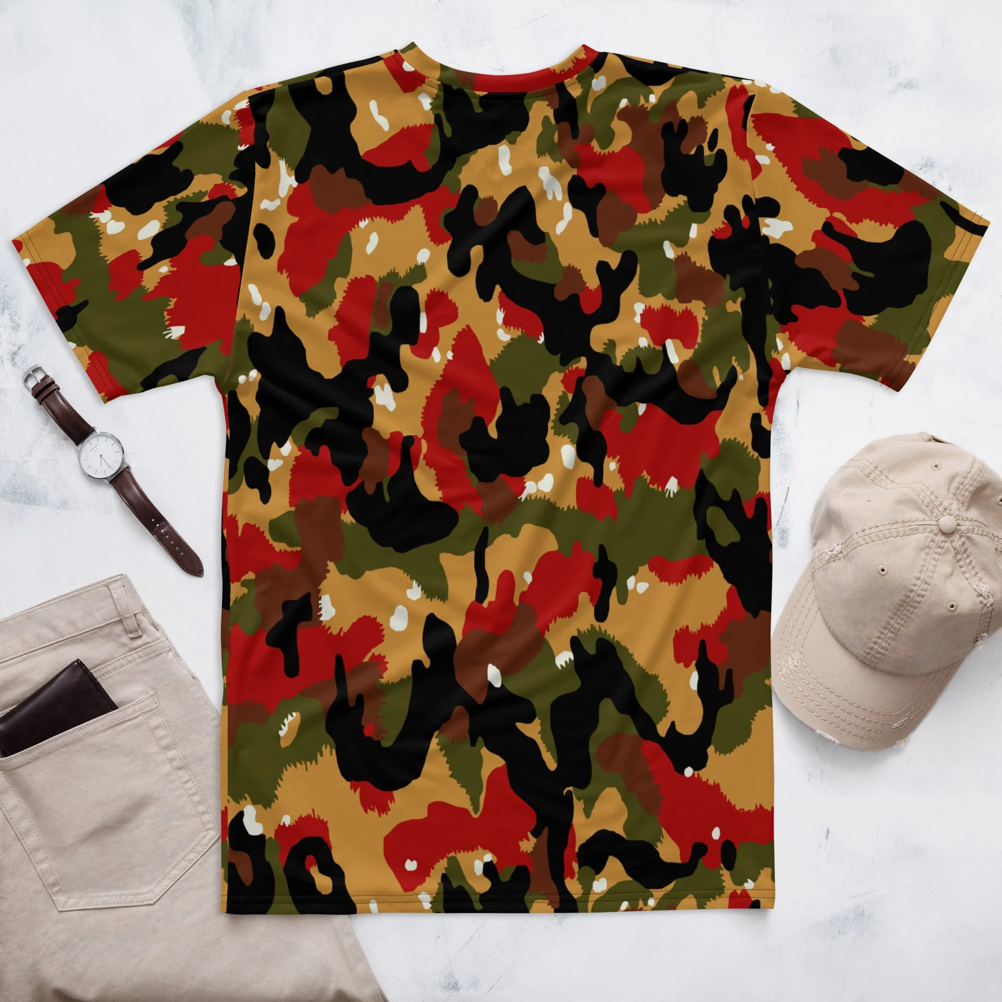Swiss TAZ 83 Alpenflage CAMO Mens T-Shirt - Image 3