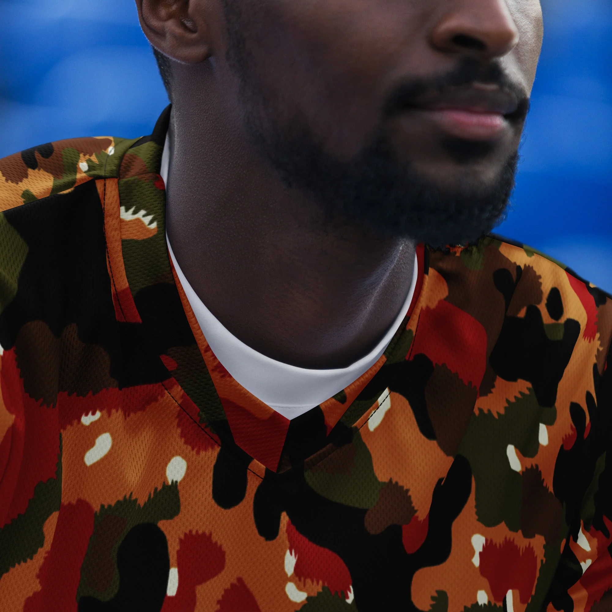 Swiss TAZ 83 Alpenflage CAMO Unisex Sports Jersey - Image 8