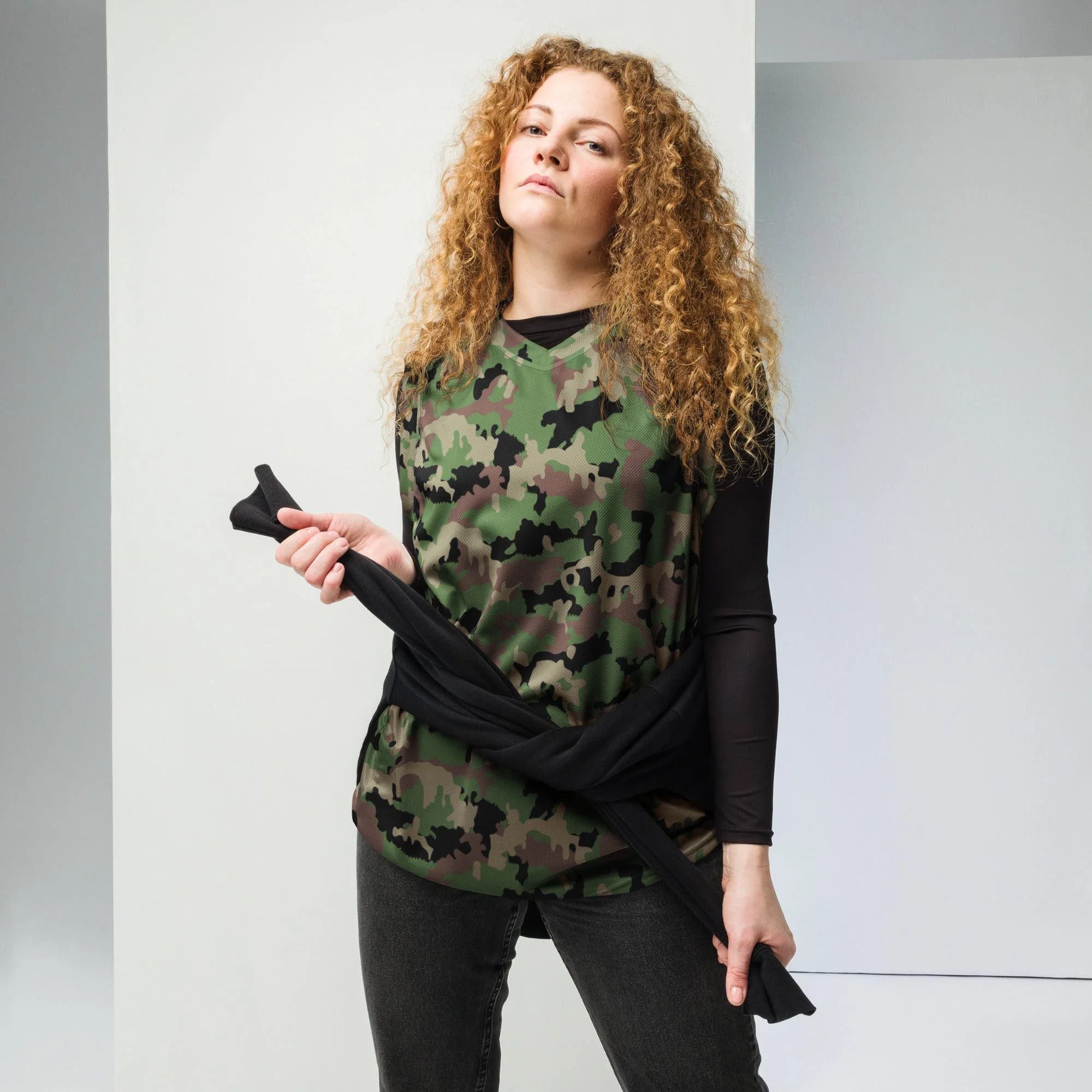 Swiss TAZ 90 CAMO Unisex Basketball Jersey - Image 2