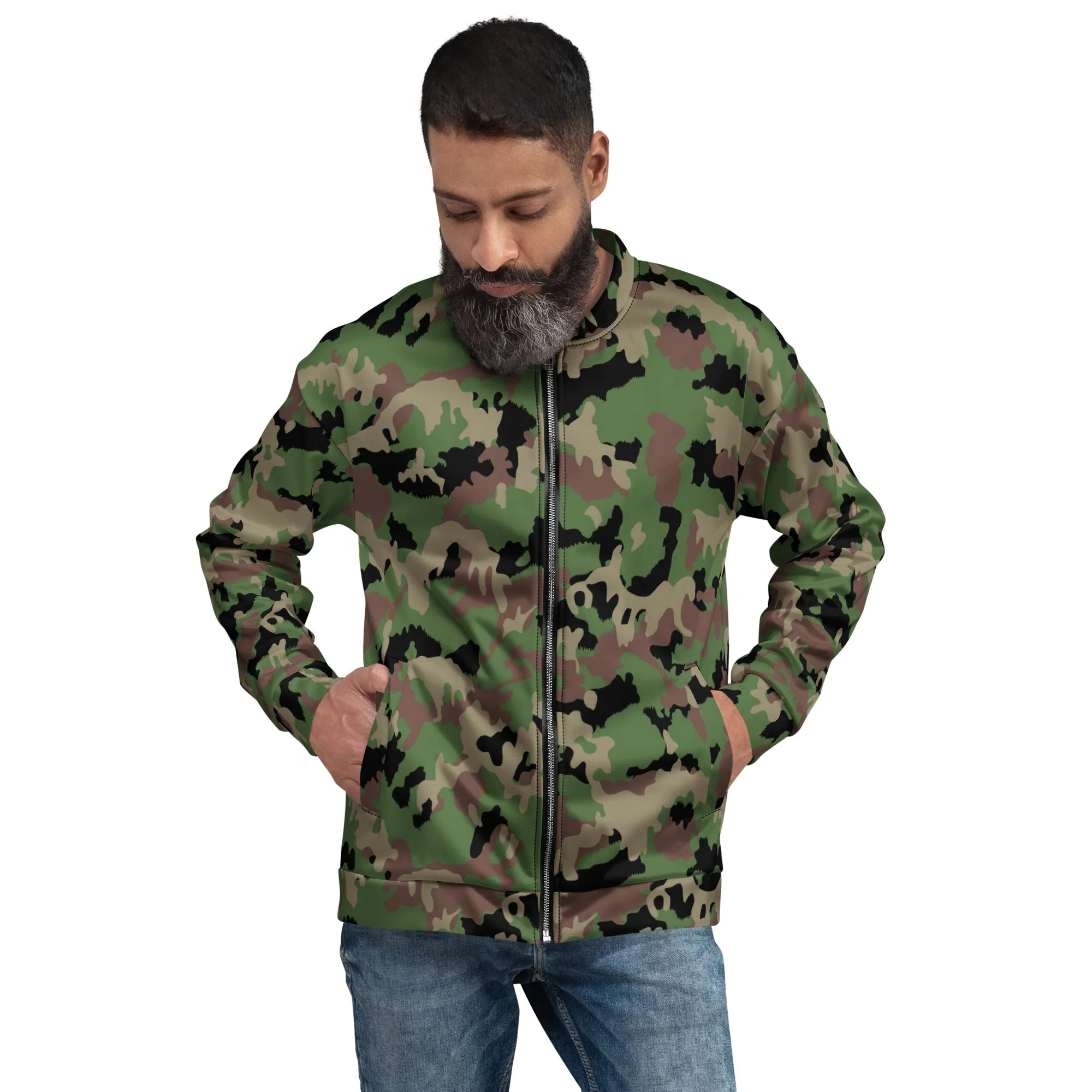 Swiss TAZ 90 CAMO Unisex Bomber Jacket