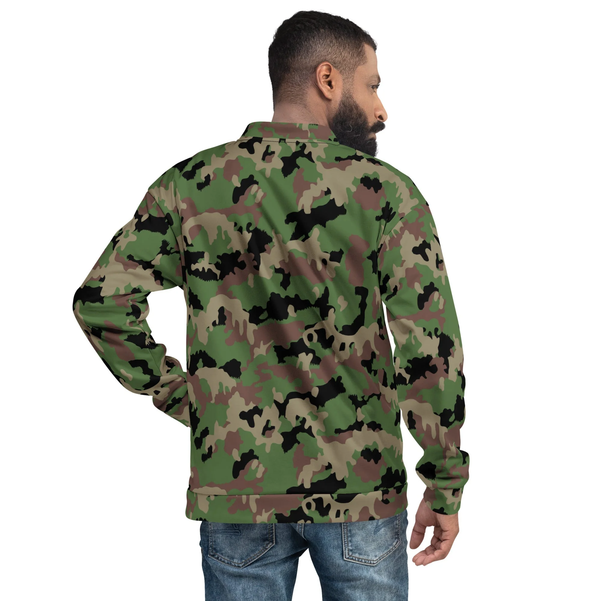 Swiss TAZ 90 CAMO Unisex Bomber Jacket - Image 4
