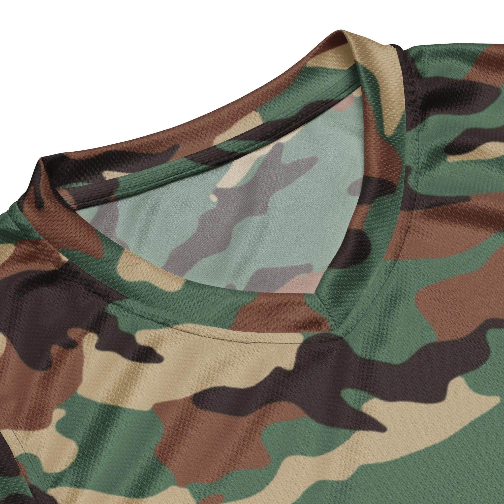 Syrian ERDL Leaf Woodland CAMO Unisex Basketball Jersey - Image 4