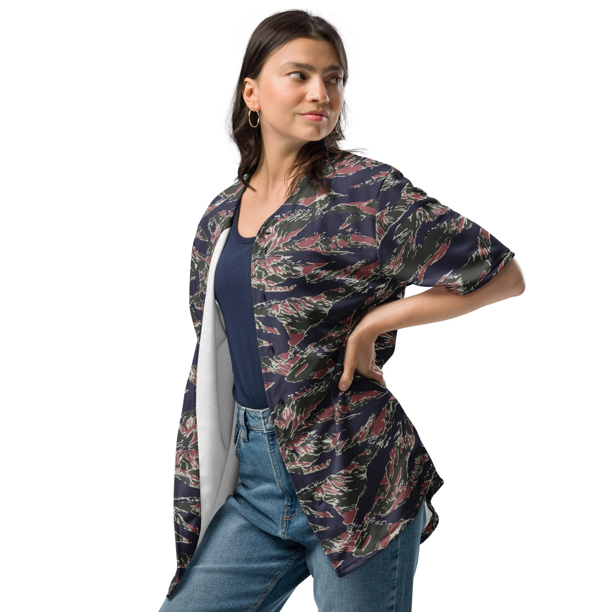 Thailand Tiger Stripe CAMO Unisex Baseball Jersey - Image 14