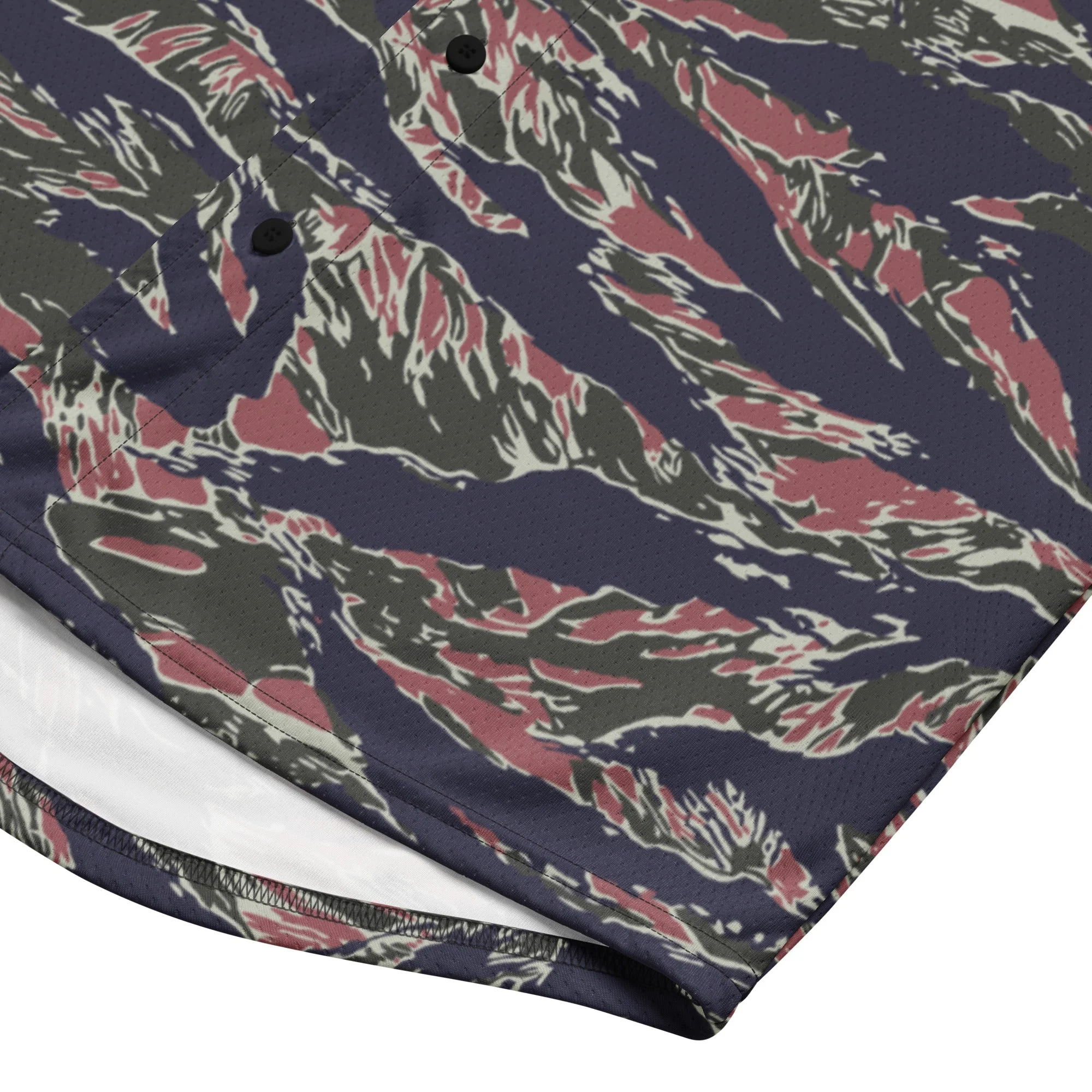 Thailand Tiger Stripe CAMO Unisex Baseball Jersey - Image 6