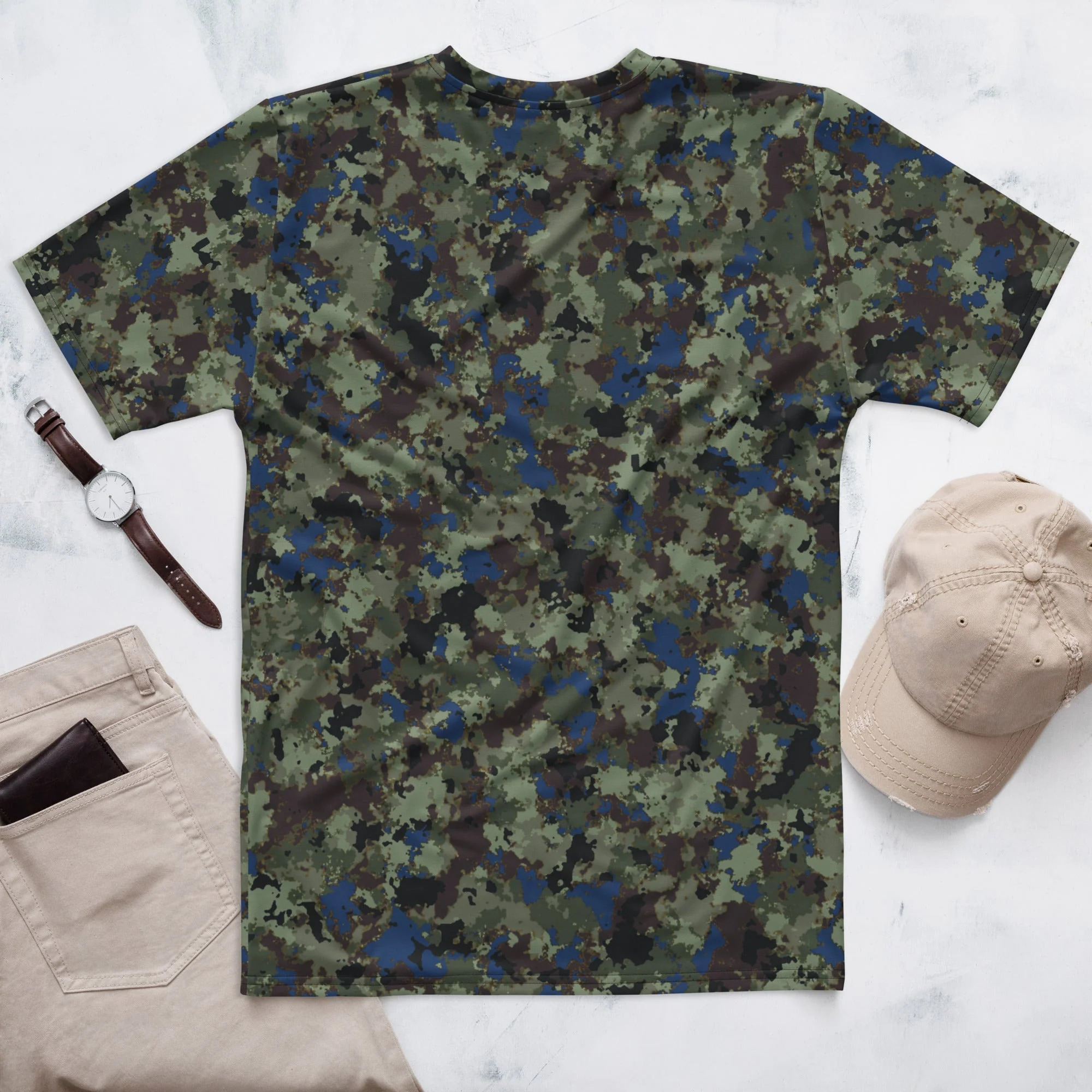 The Tomorrow War Movie Digital Flecktarn CAMO Mens T-Shirt - Image 4