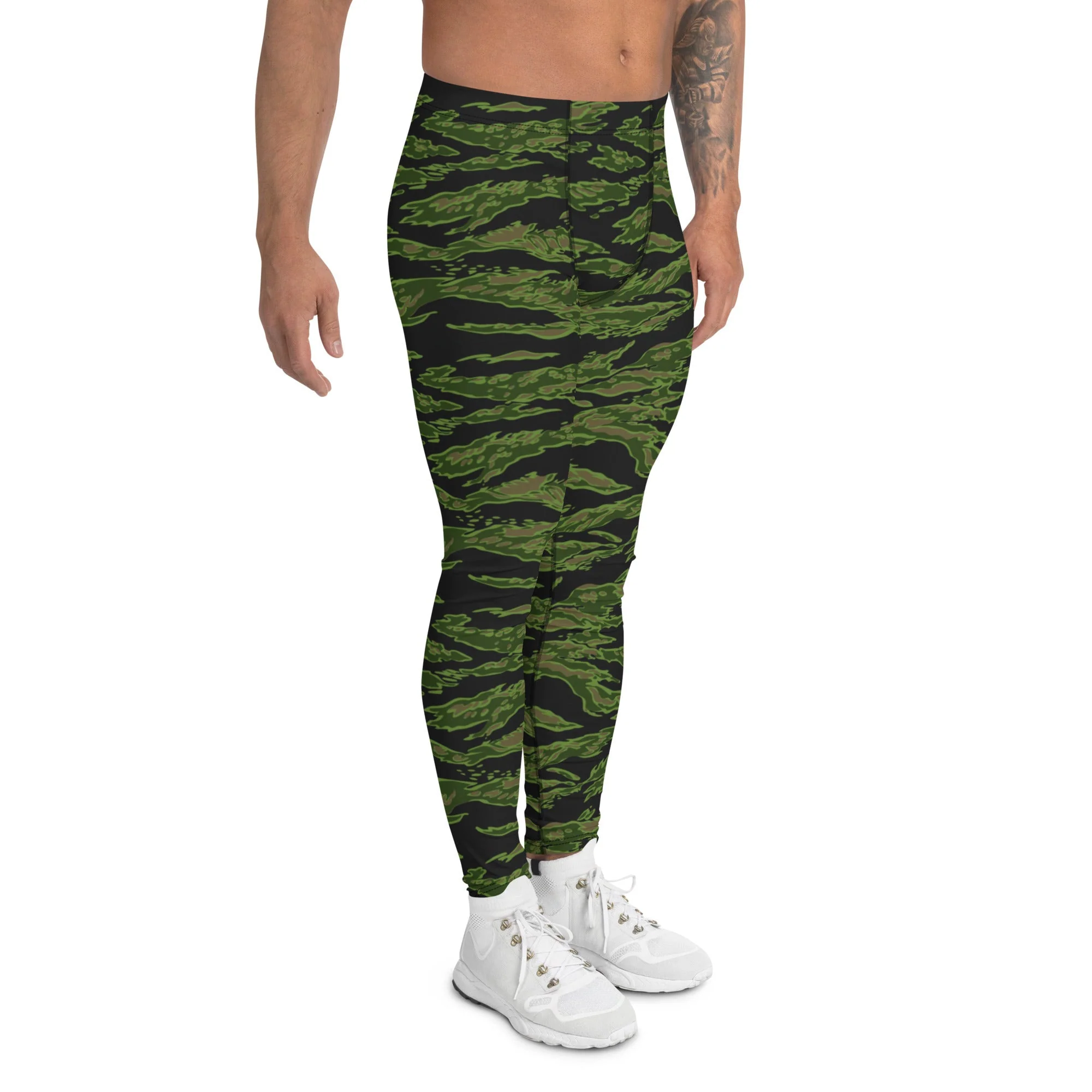 Canadian Tiger Stripe CAMO Mens Leggings - Image 3