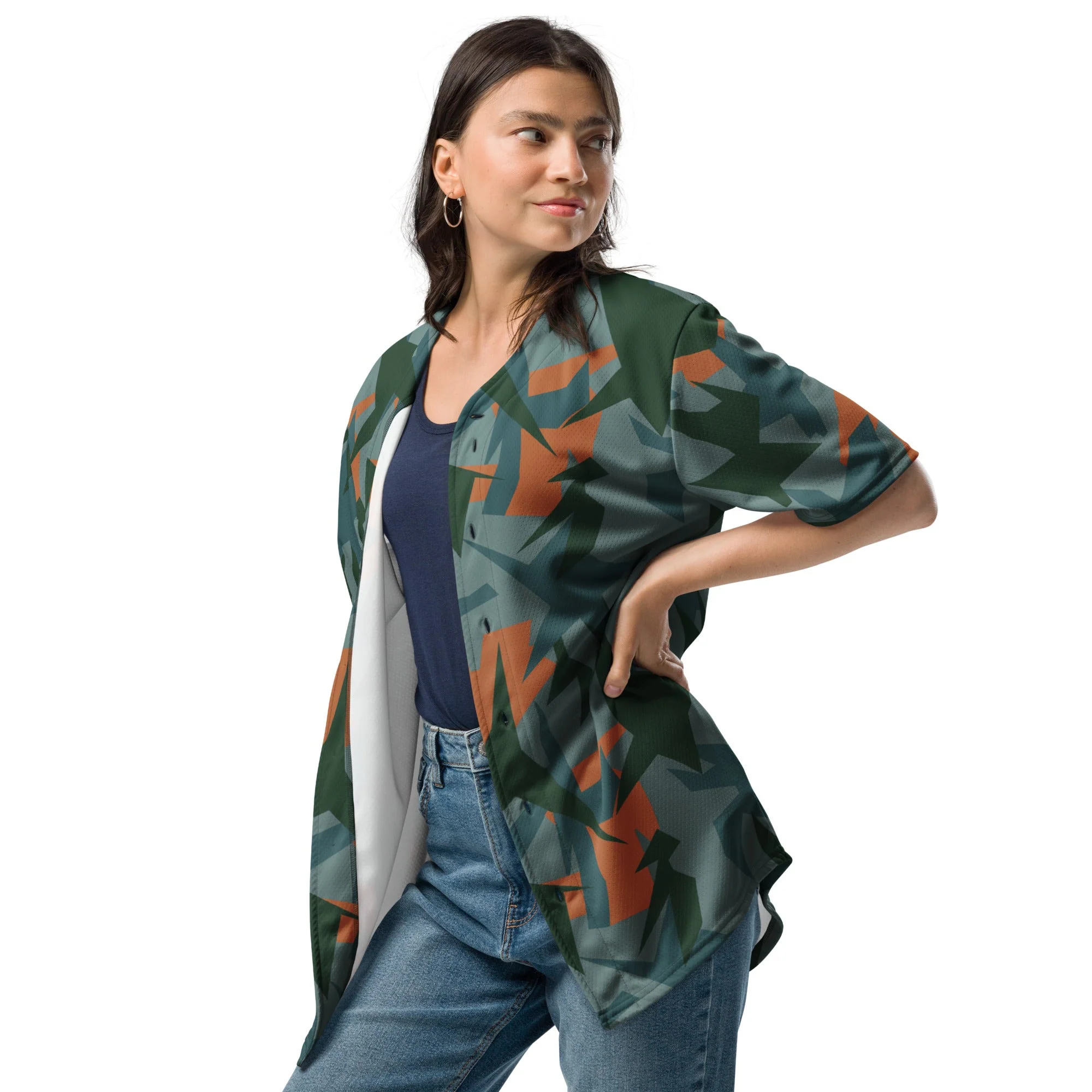 Titanfall Splinter Contrast CAMO Unisex Baseball Jersey - Image 3
