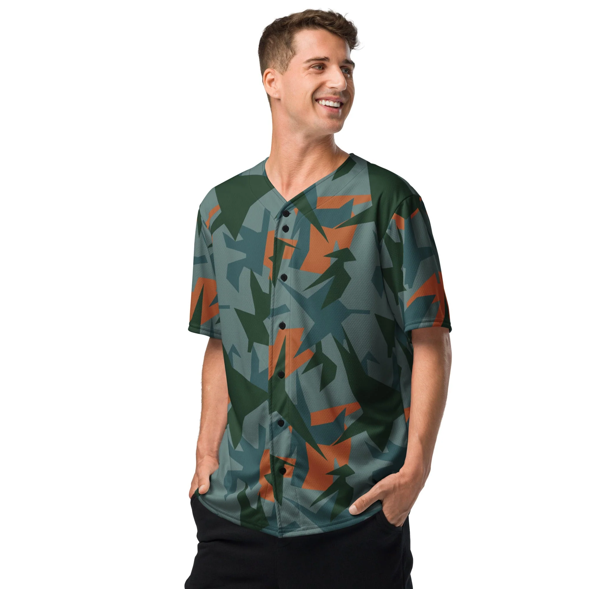 Titanfall Splinter Contrast CAMO Unisex Baseball Jersey - Image 9