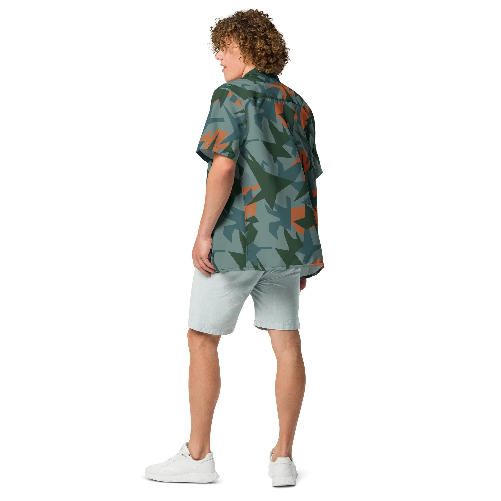 Titanfall Splinter Contrast CAMO Unisex Short-Sleeve Button Shirt - Image 12
