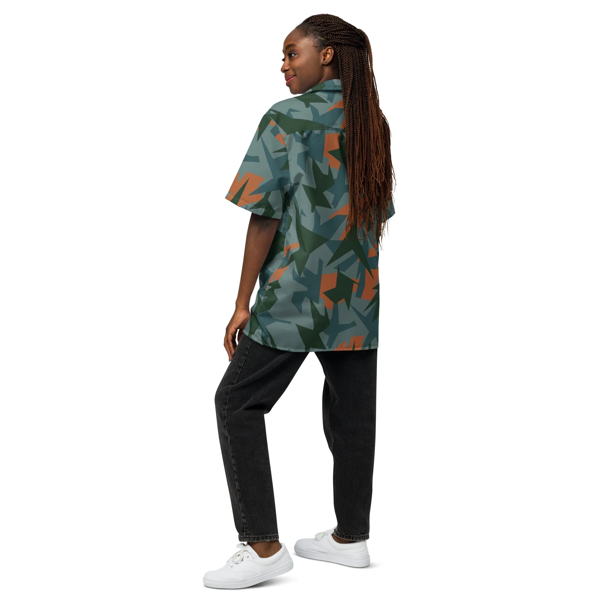 Titanfall Splinter Contrast CAMO Unisex Short-Sleeve Button Shirt - Image 17
