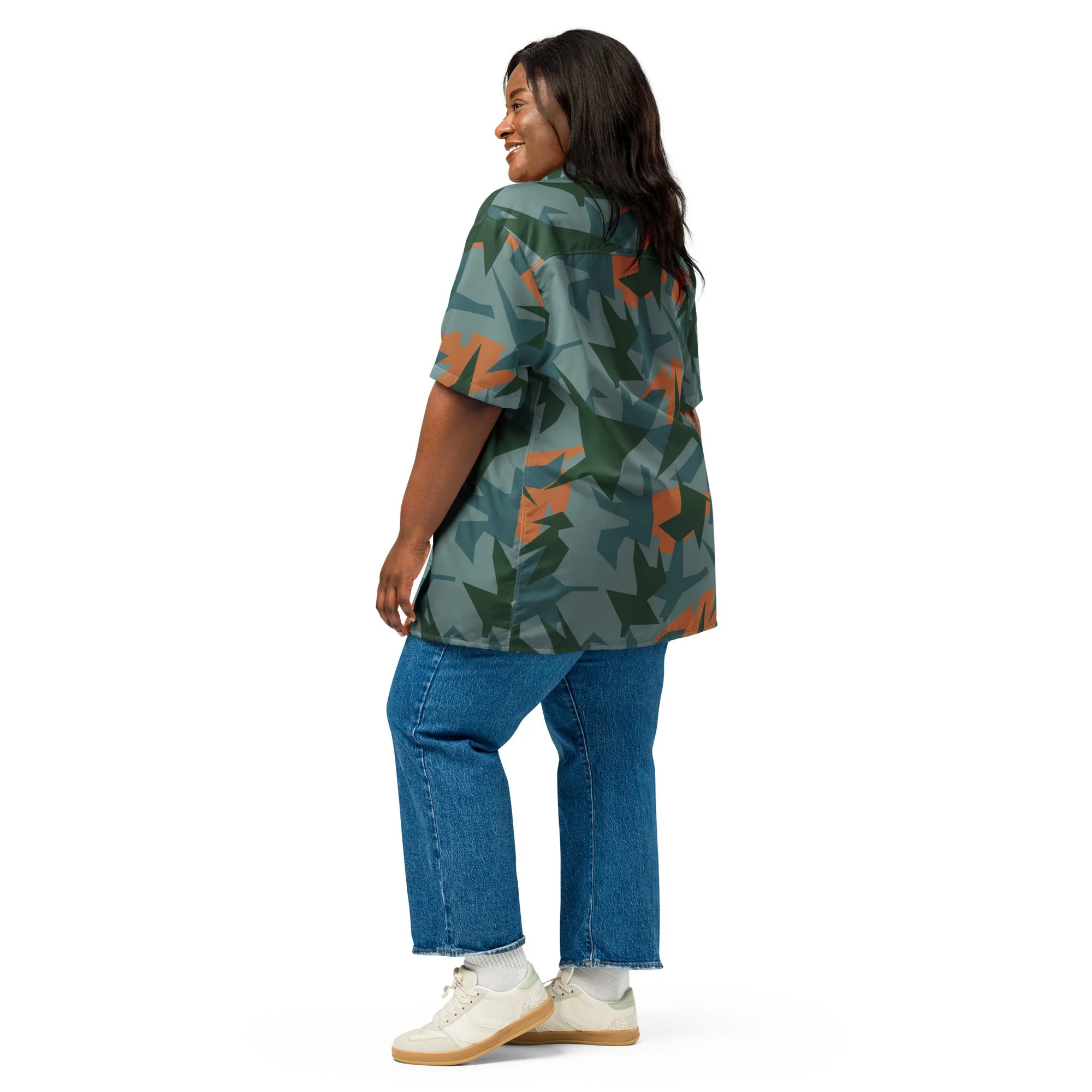 Titanfall Splinter Contrast CAMO Unisex Short-Sleeve Button Shirt - Image 19