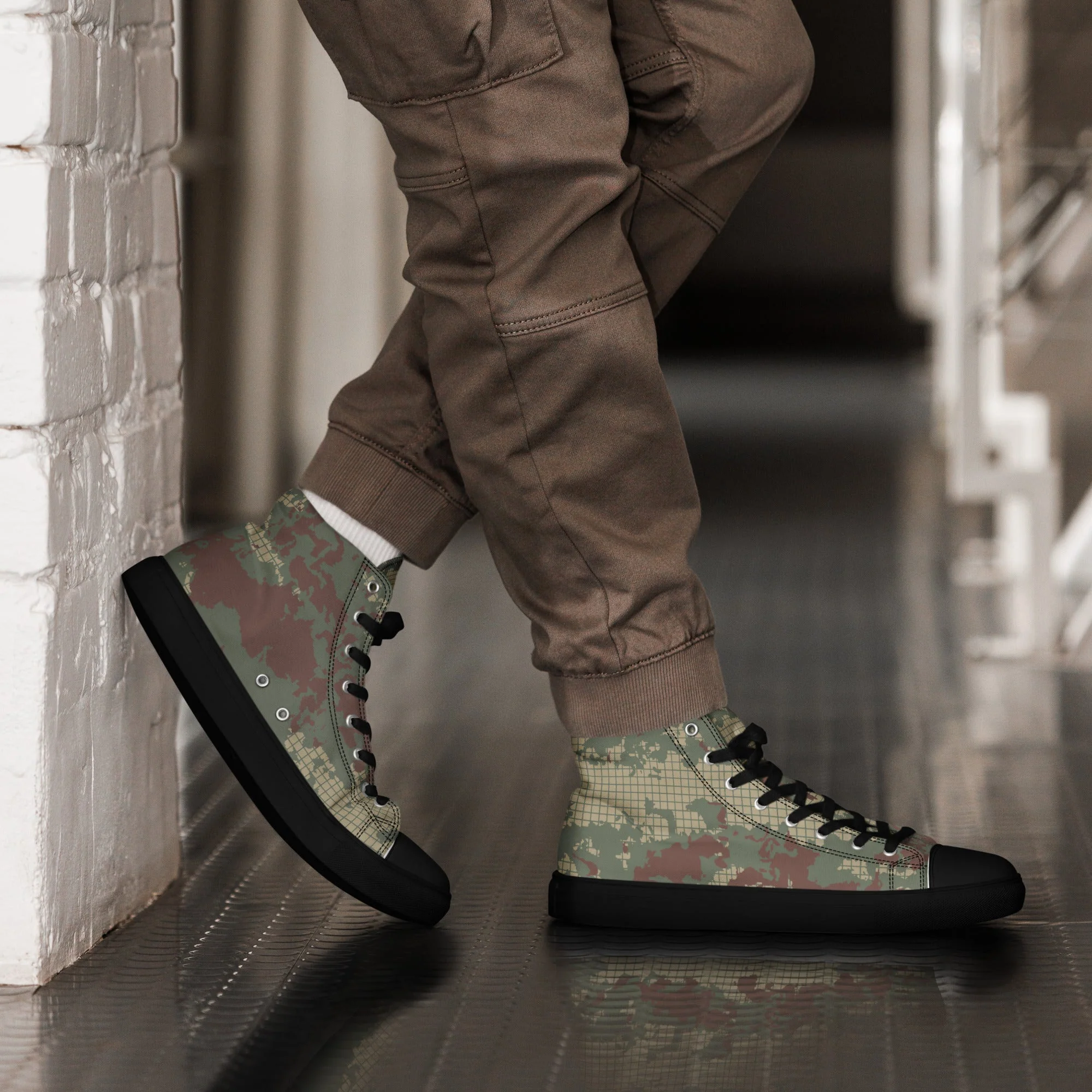 Turkish Multi-terrain CAMO Mens High-Top Canvas Shoes