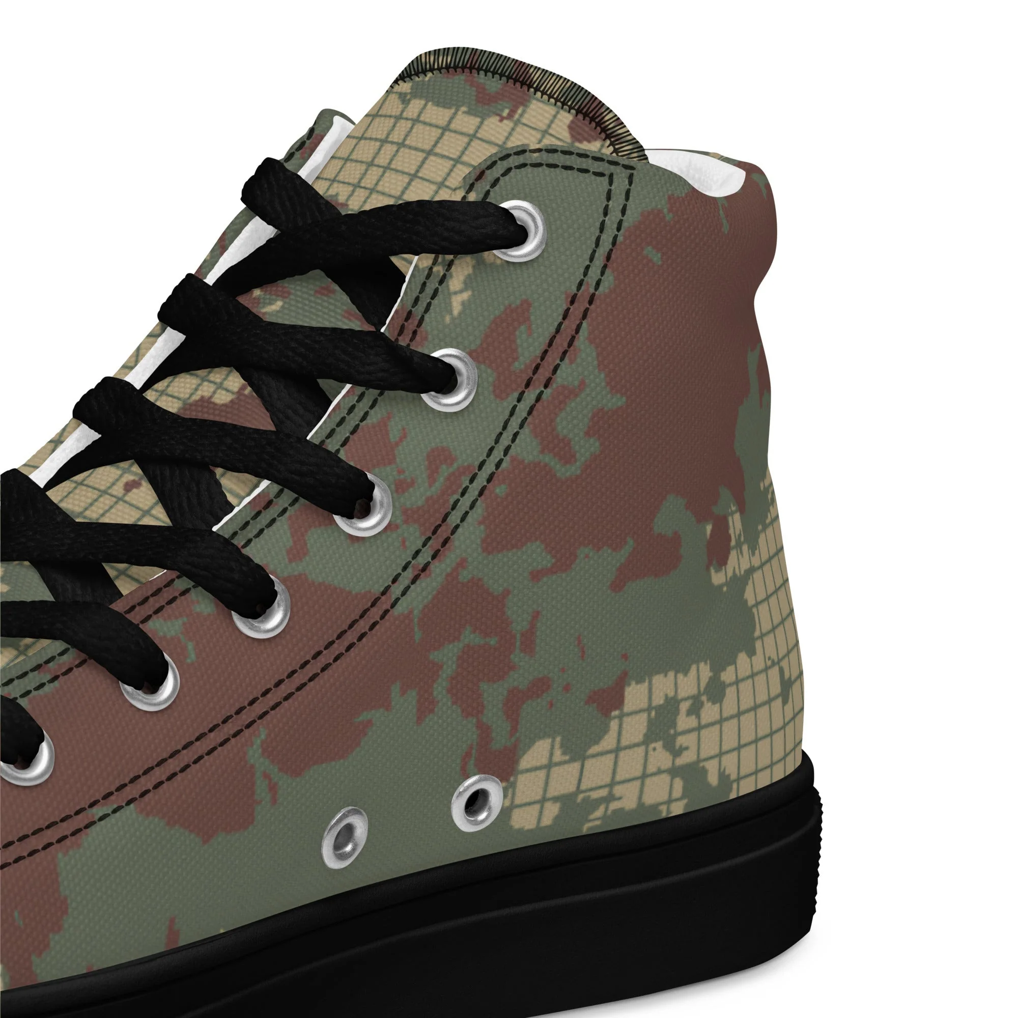 Turkish Multi-terrain CAMO Mens High-Top Canvas Shoes - Image 4