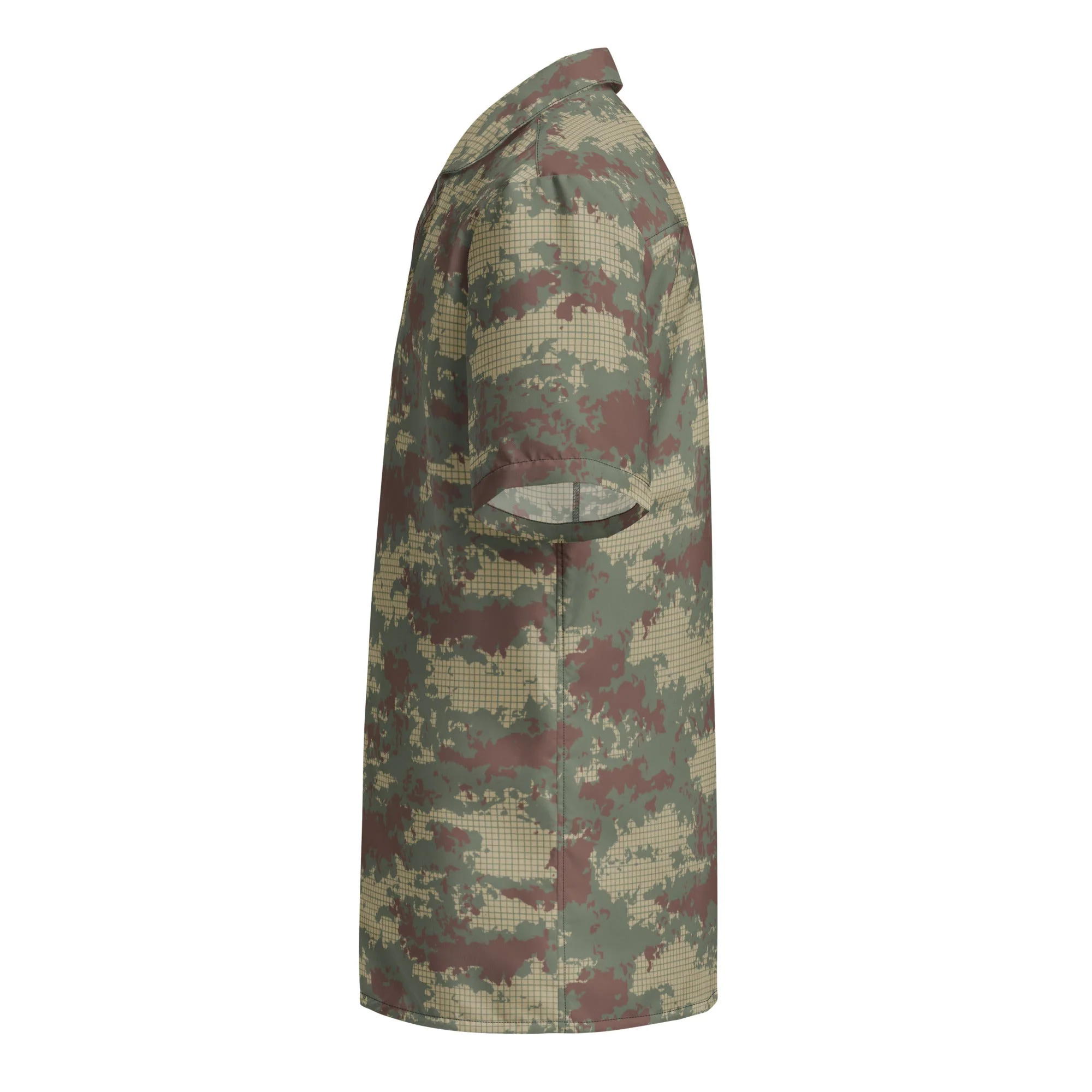 Turkish Multi-terrain CAMO Unisex Short-Sleeve Button Shirt - Image 8
