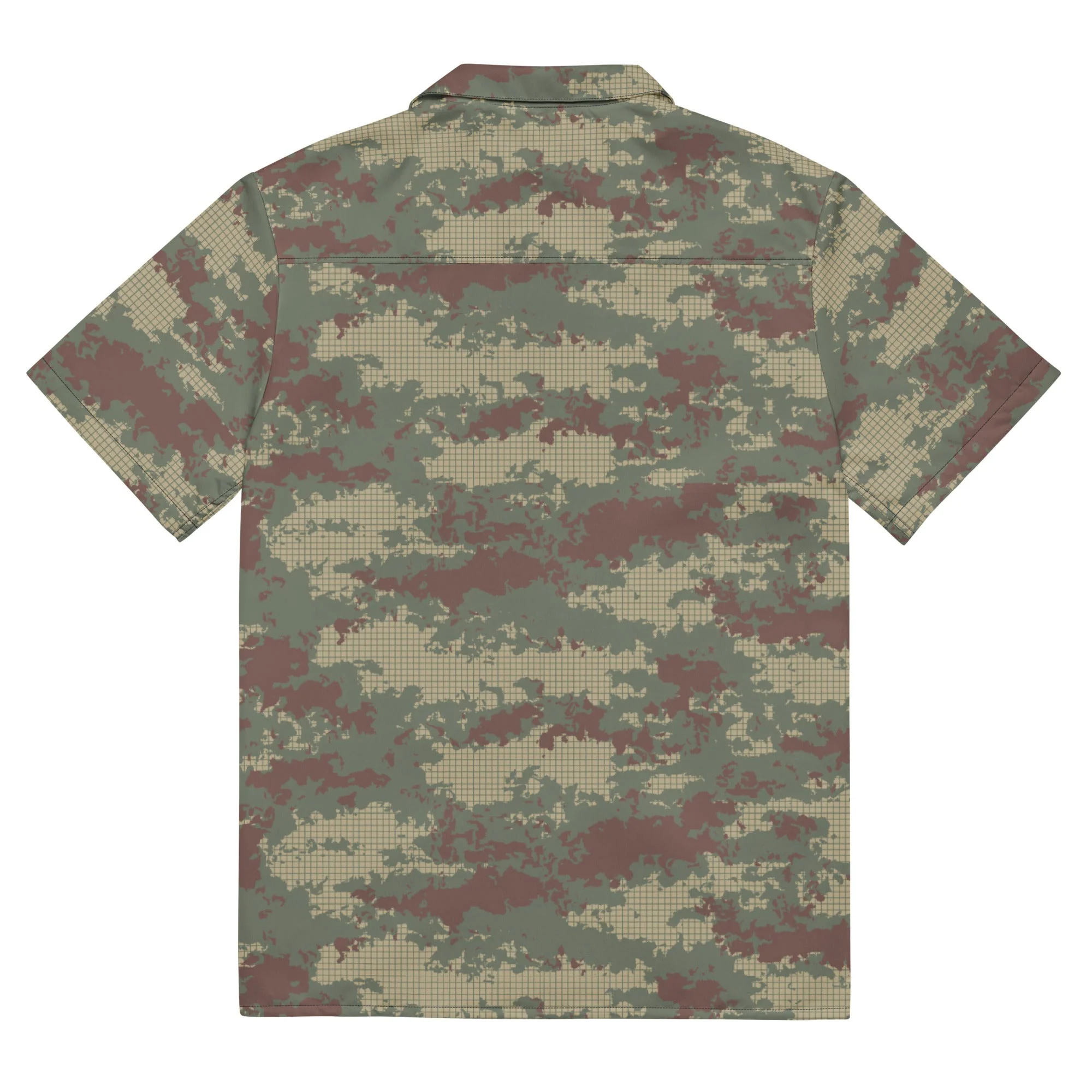 Turkish Multi-terrain CAMO Unisex Short-Sleeve Button Shirt - Image 9