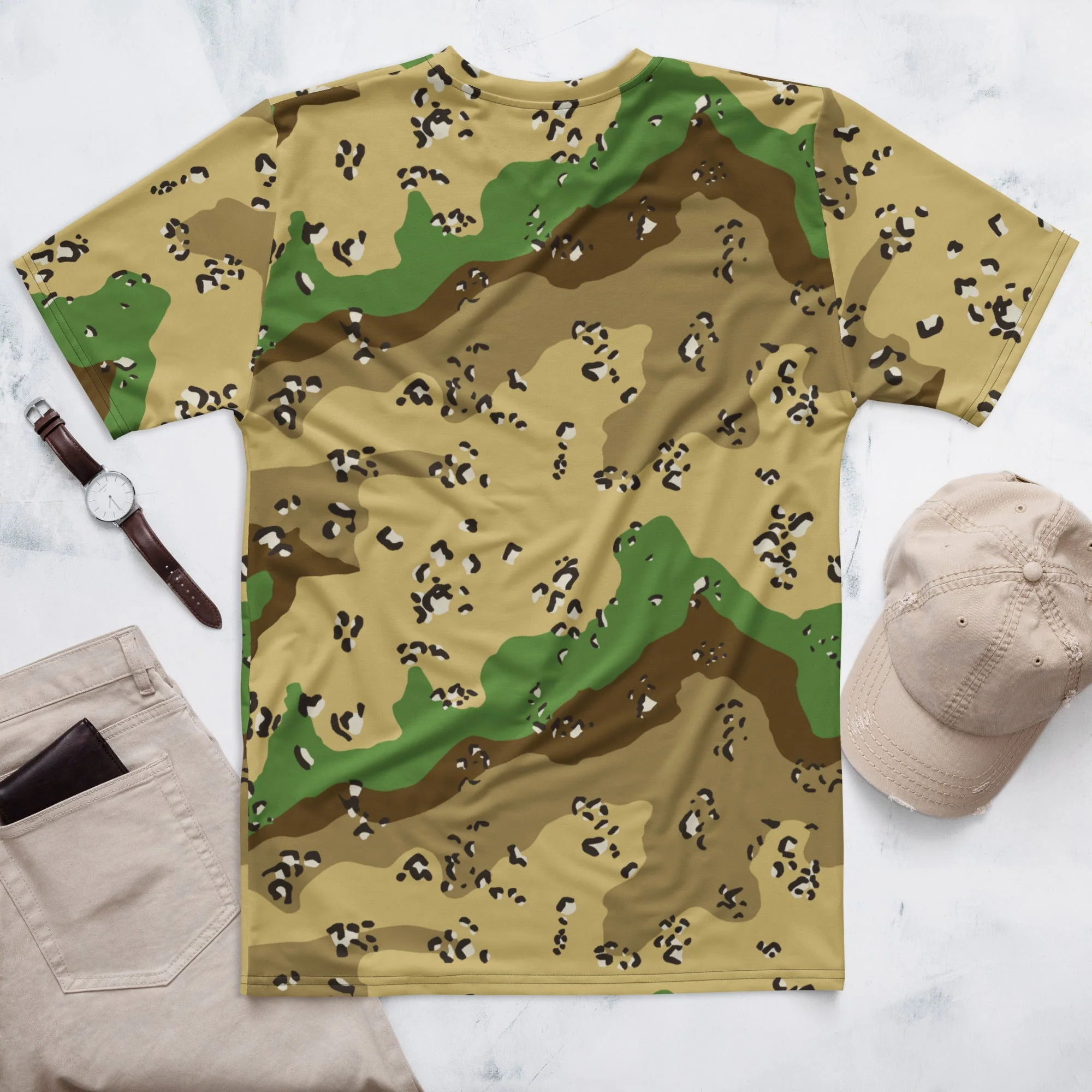 Turkmenistan Chocolate Chip CAMO Mens T-Shirt - Image 4